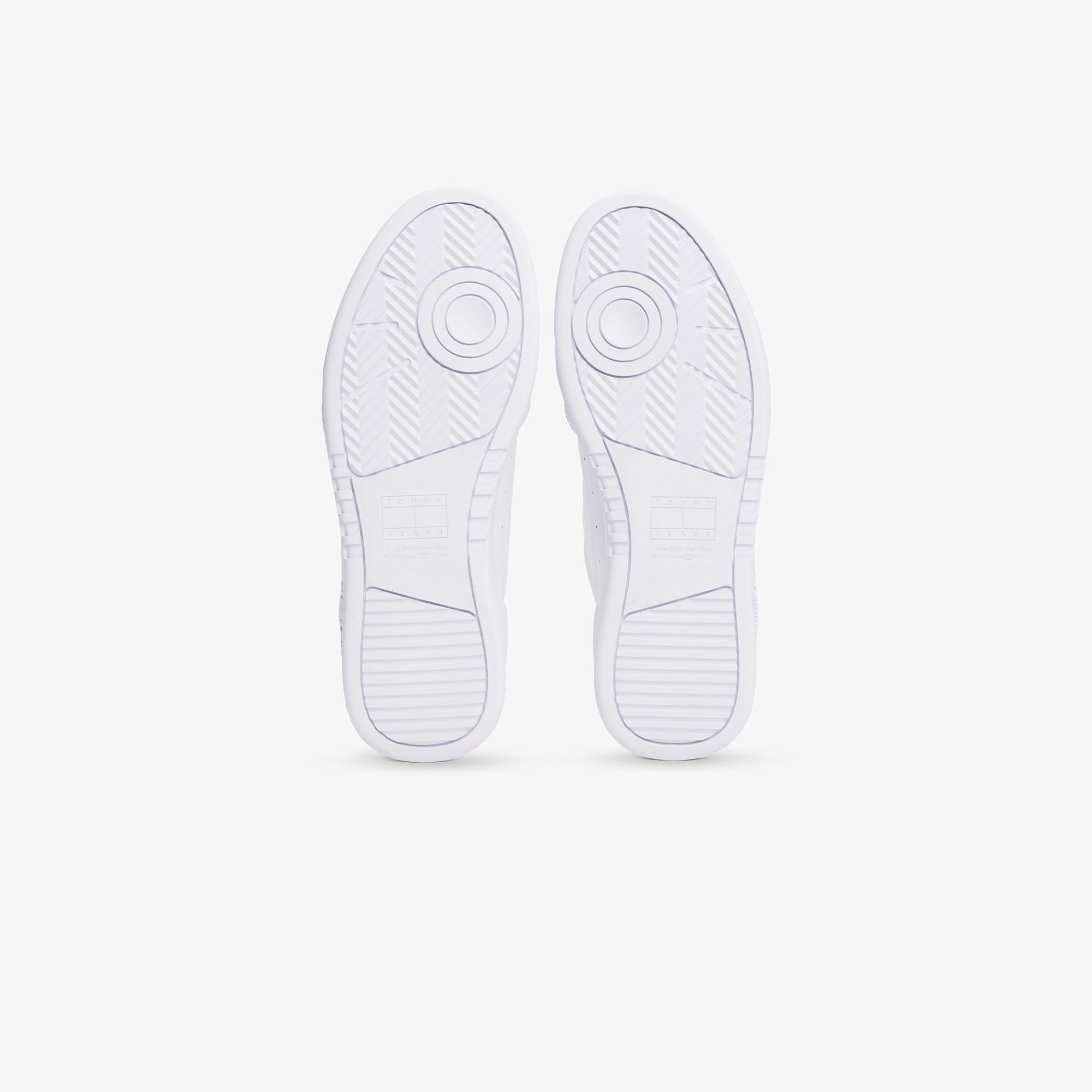 Tommy Hilfiger Jeans Cupsole Leather Erkek Beyaz Spor Ayakkabı