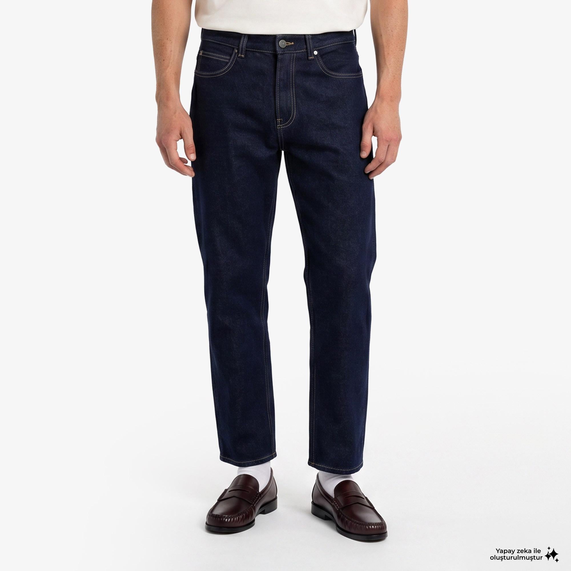 Dickies 958 Baggy Tapered Work Erkek Mavi Pantolon