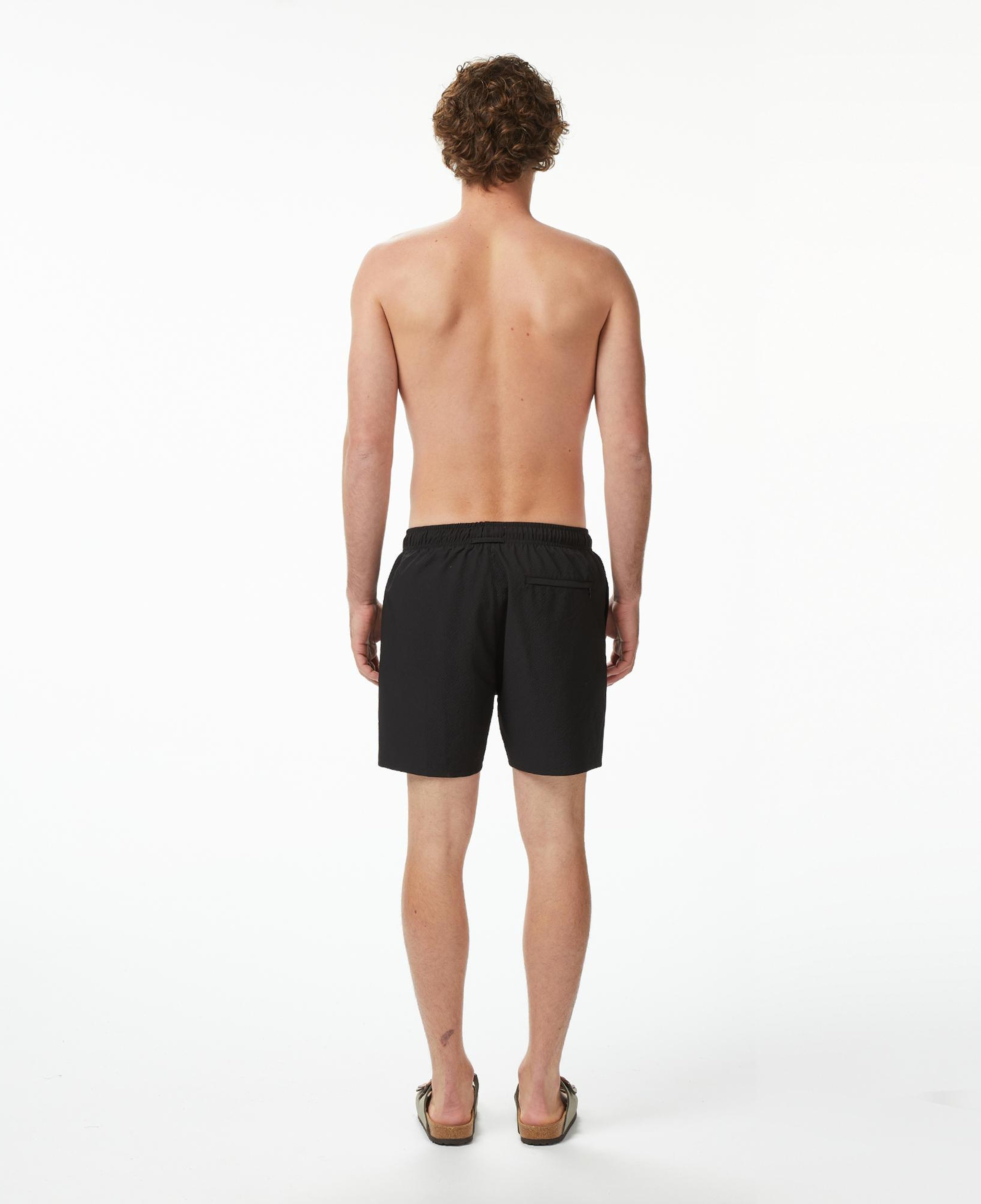 UNITED4 Regular Fit Erkek Siyah Deniz Şortu