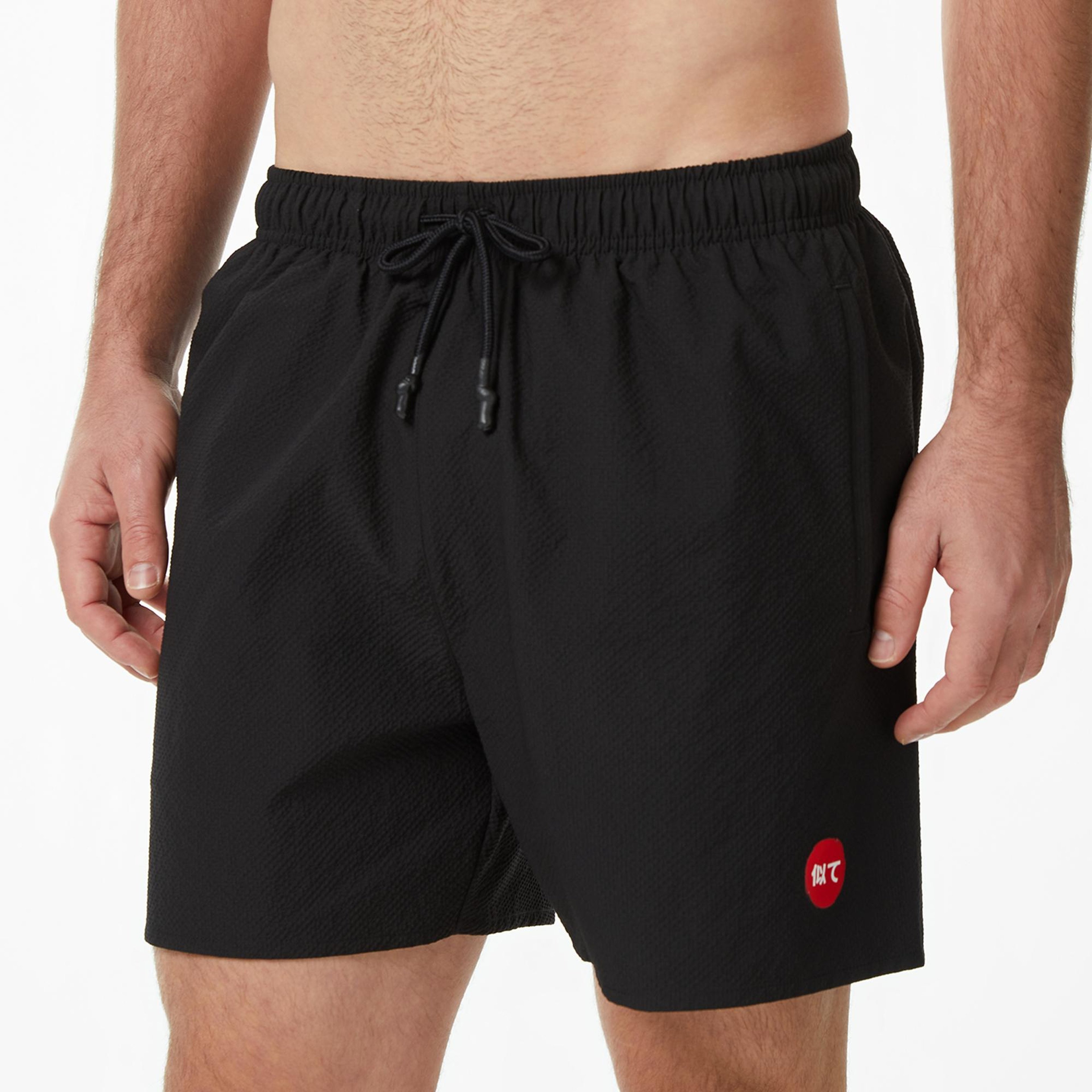UNITED4 Regular Fit Erkek Siyah Deniz Şortu