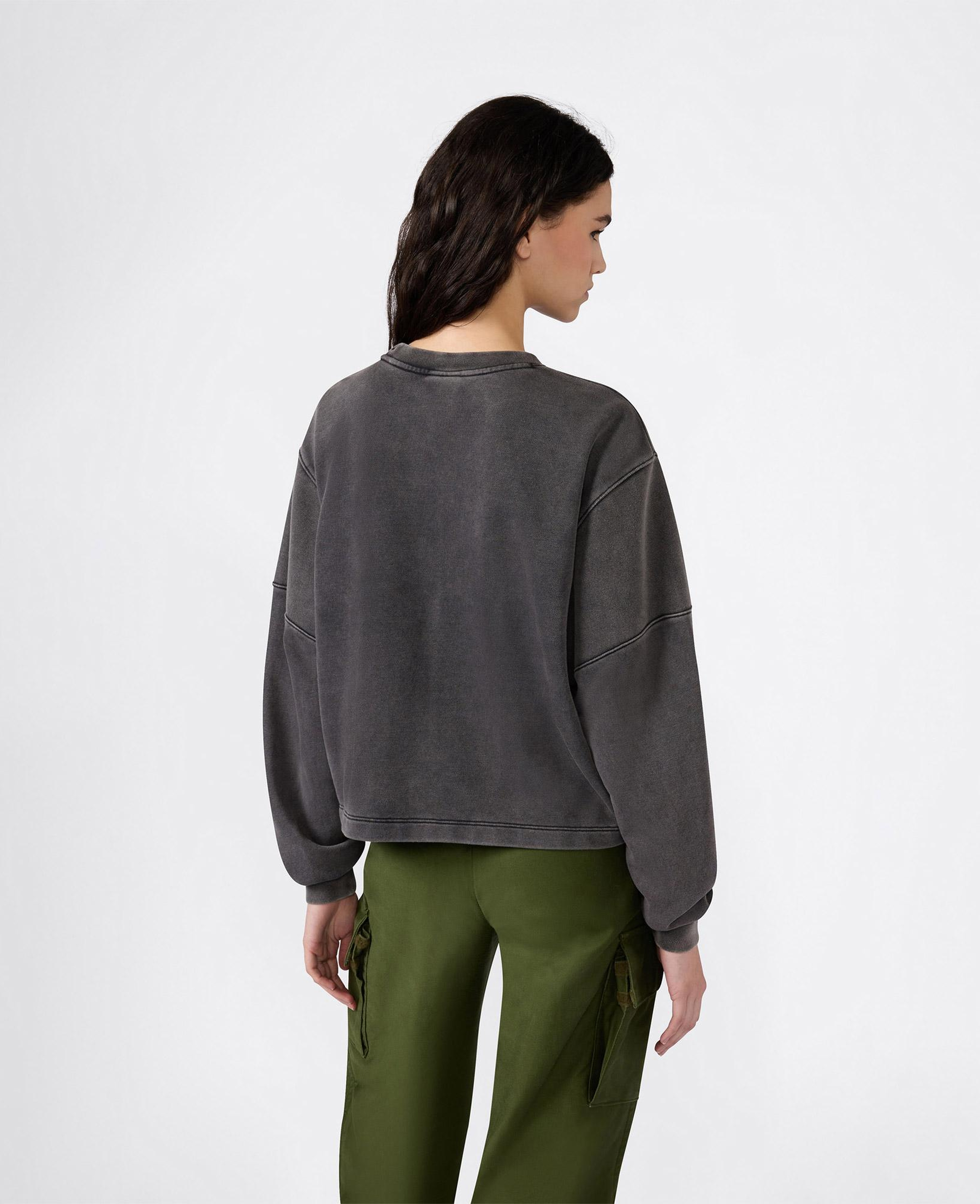 Champion Crewneck Regular Fit Kadın Gri Sweatshirt