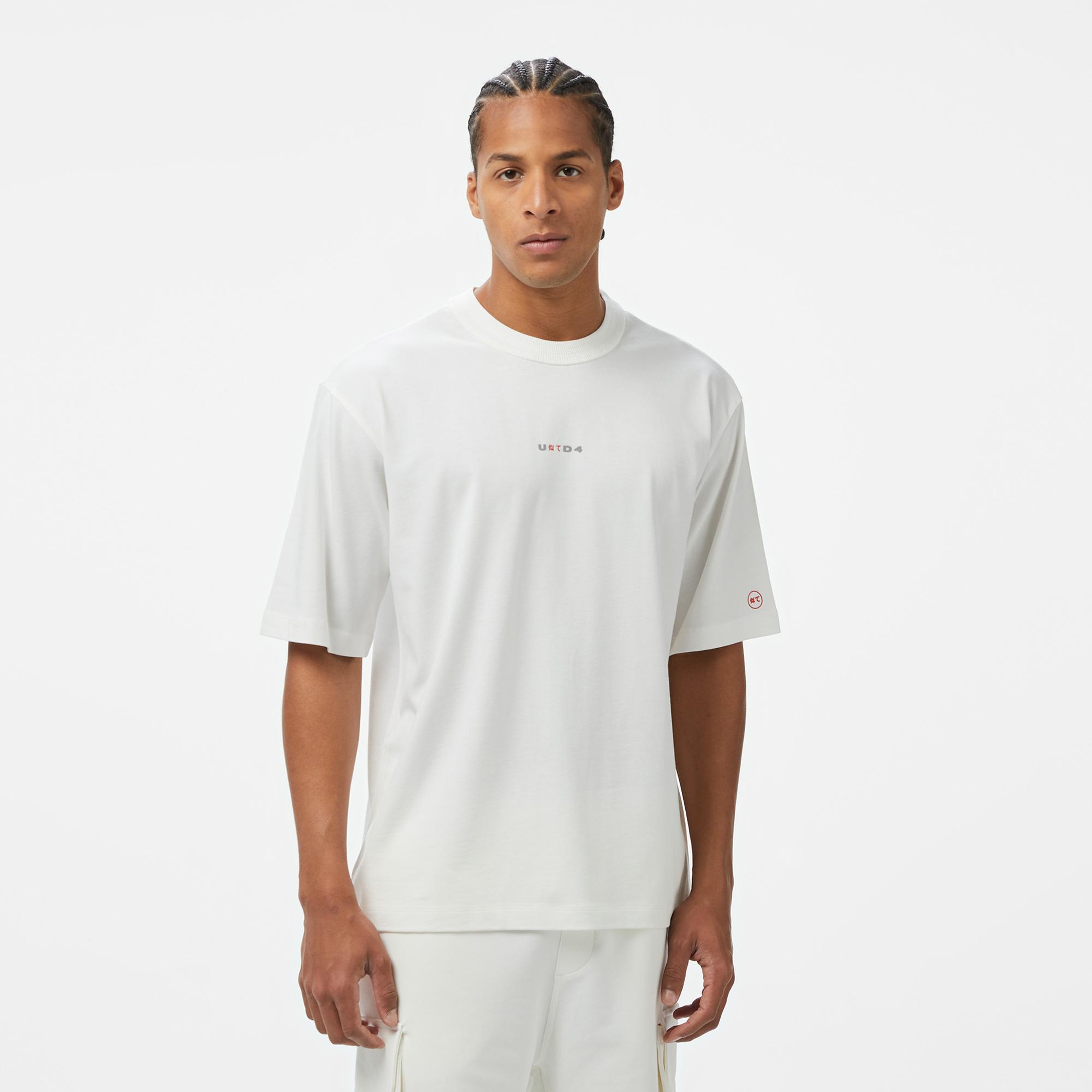 UNITED4 Comfort Erkek Beyaz T-Shirt