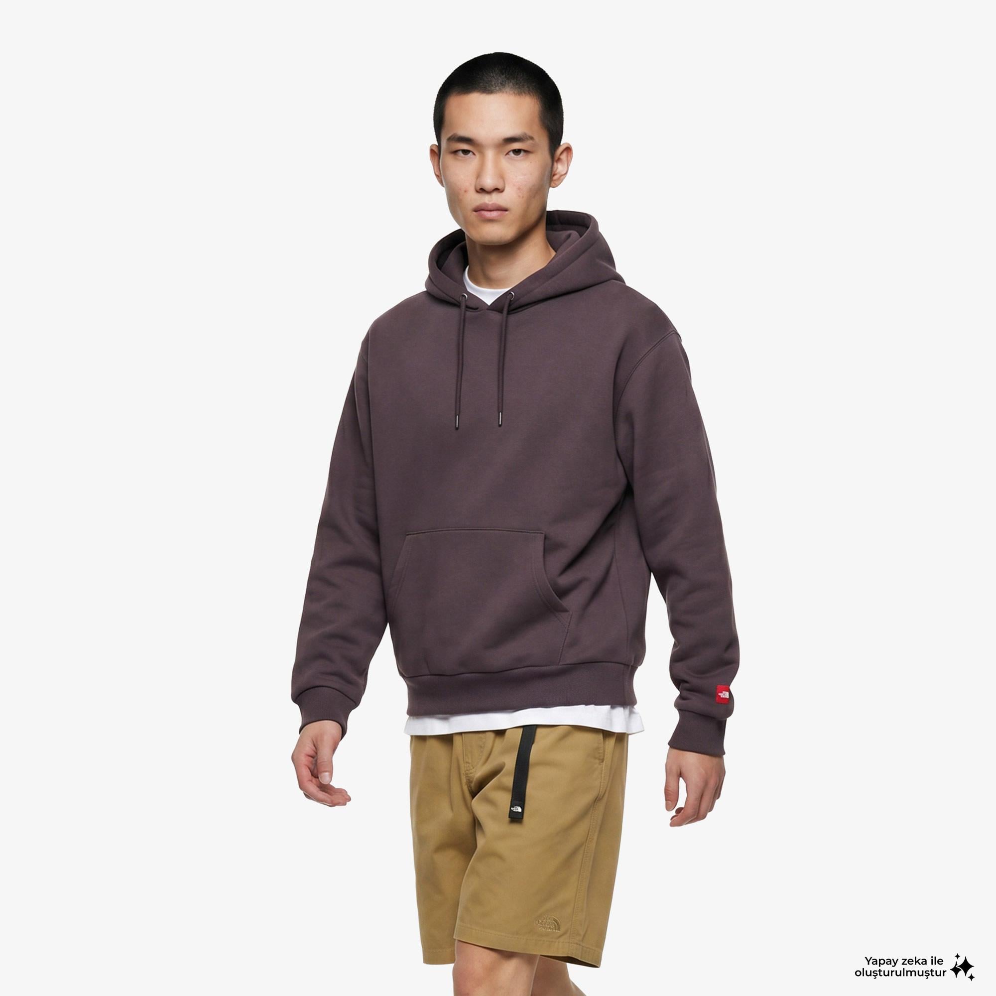 The North Face Red Box Erkek Gri Sweatshirt