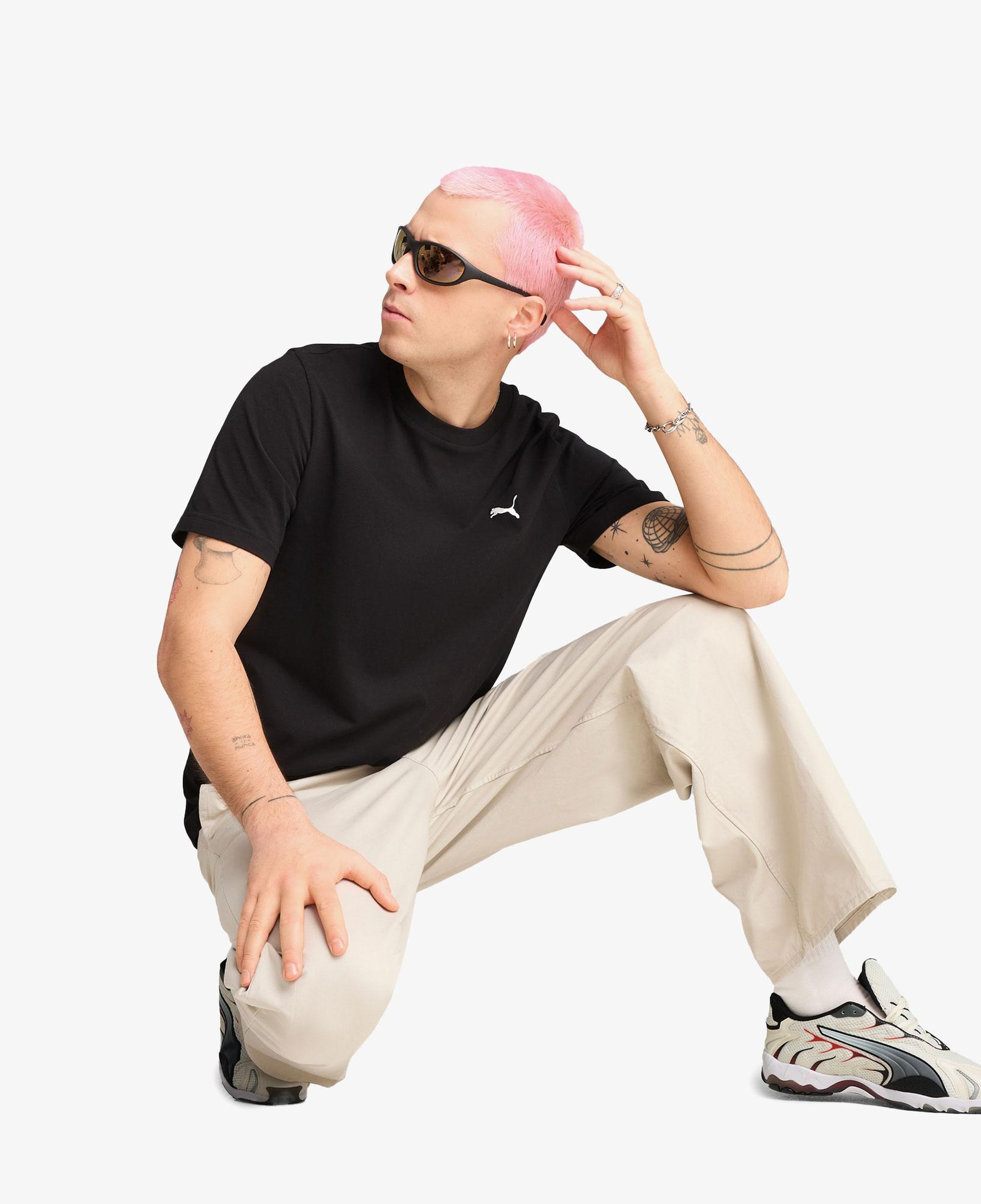 Puma Wardrobe Essentials  Erkek Siyah T-Shirt