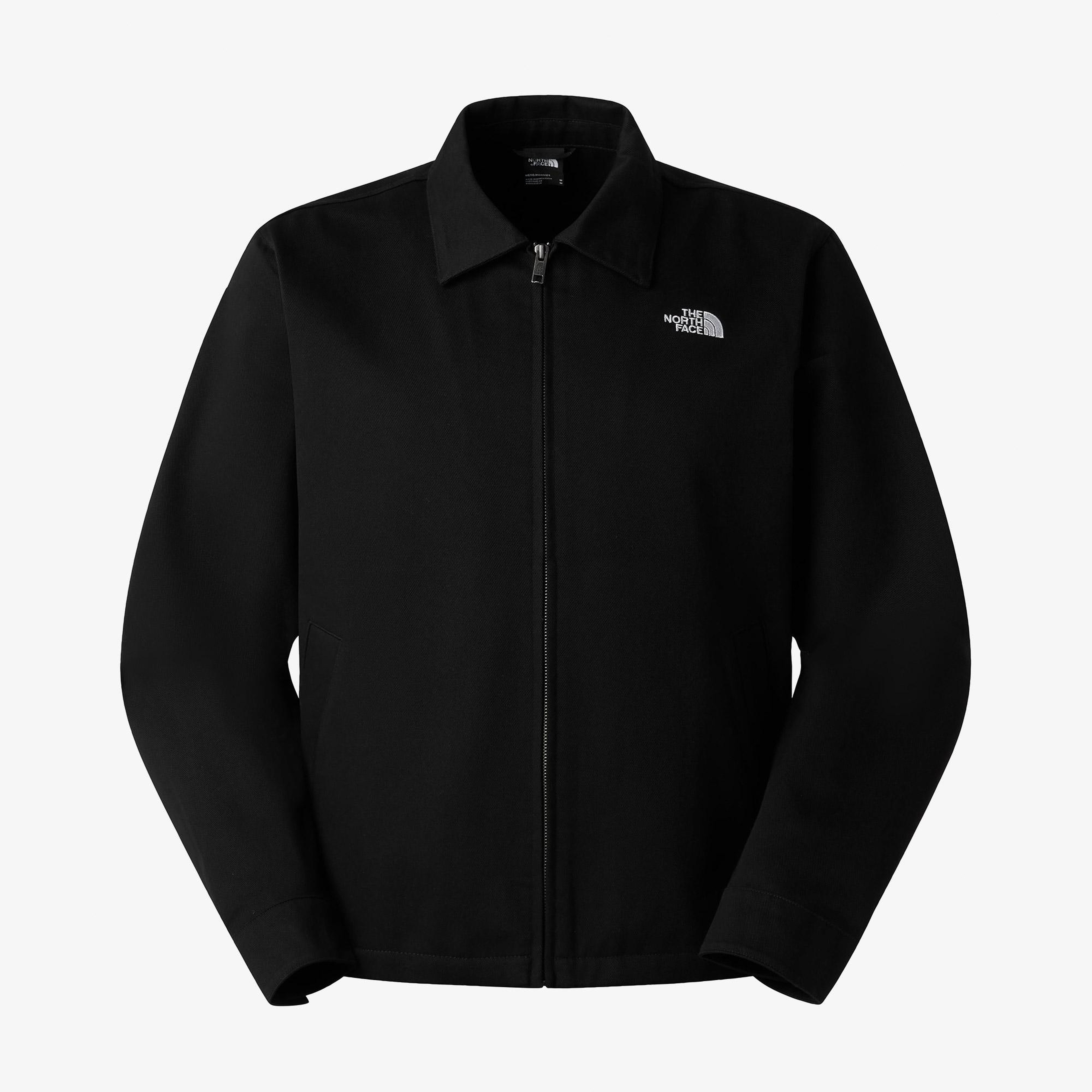 The North Face Twill Collared Erkek Siyah Ceket