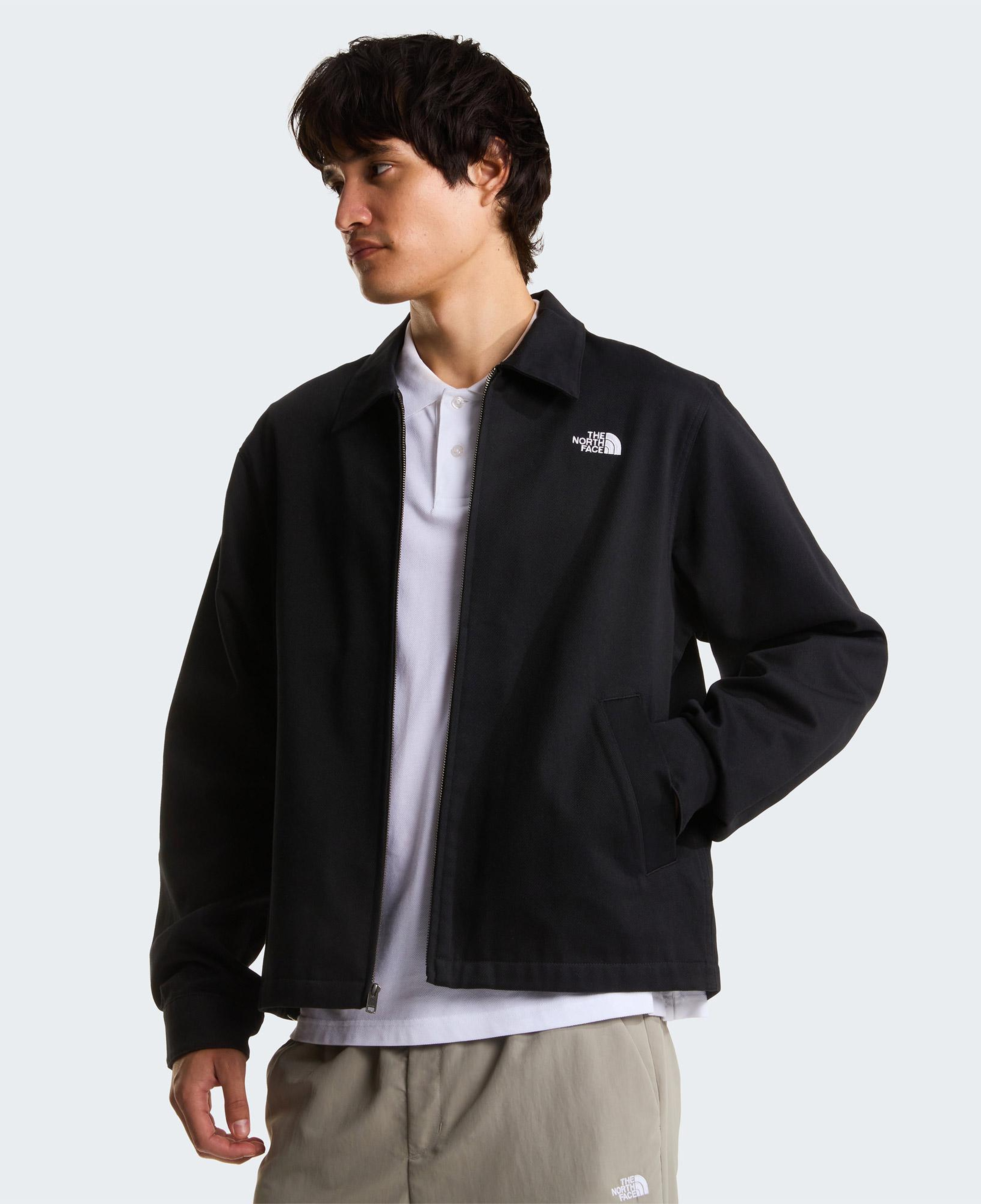 The North Face Twill Collared Erkek Siyah Ceket