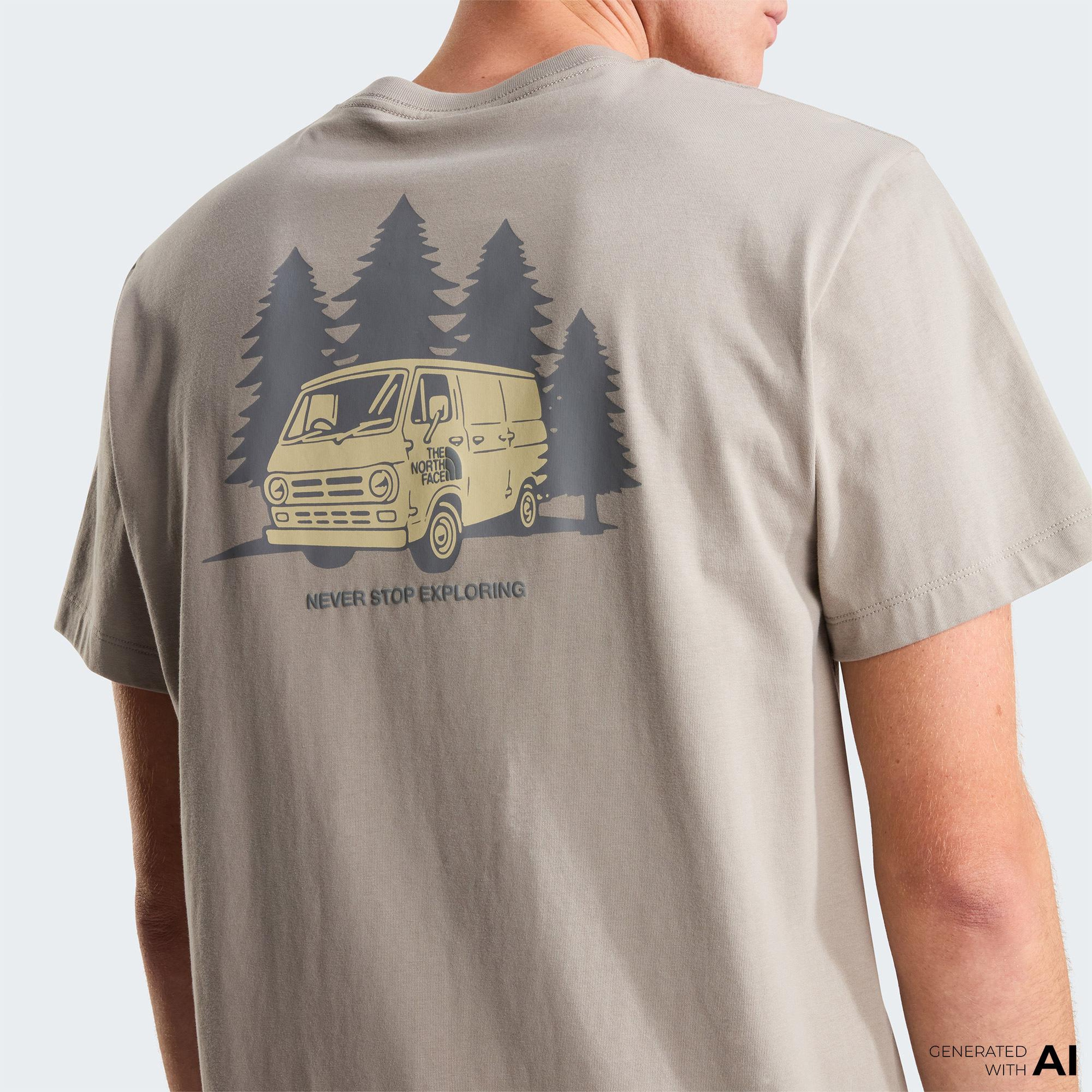 The North Face Van Life Relaxed Erkek Gri T-Shirt
