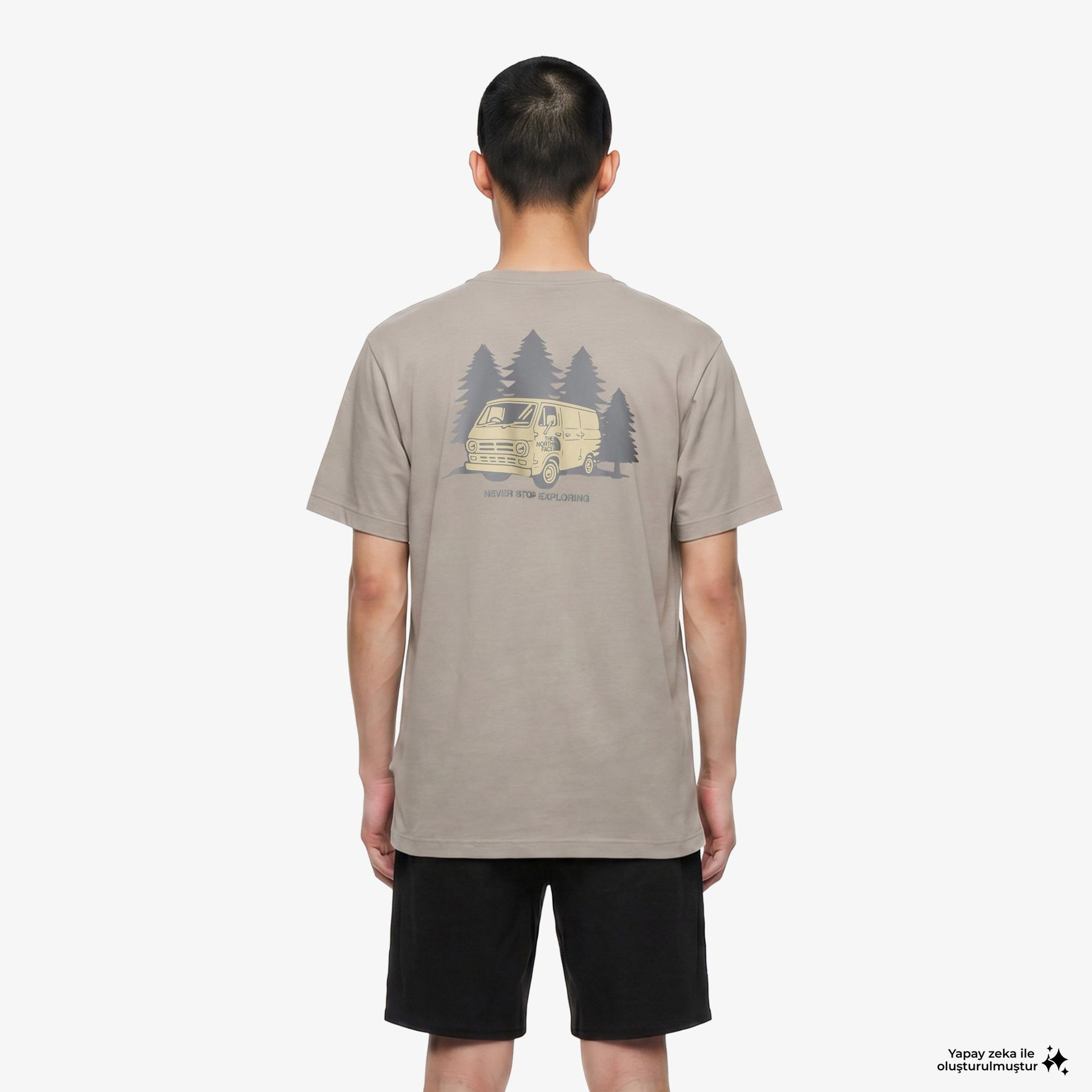 The North Face Van Life Relaxed Erkek Gri T-Shirt