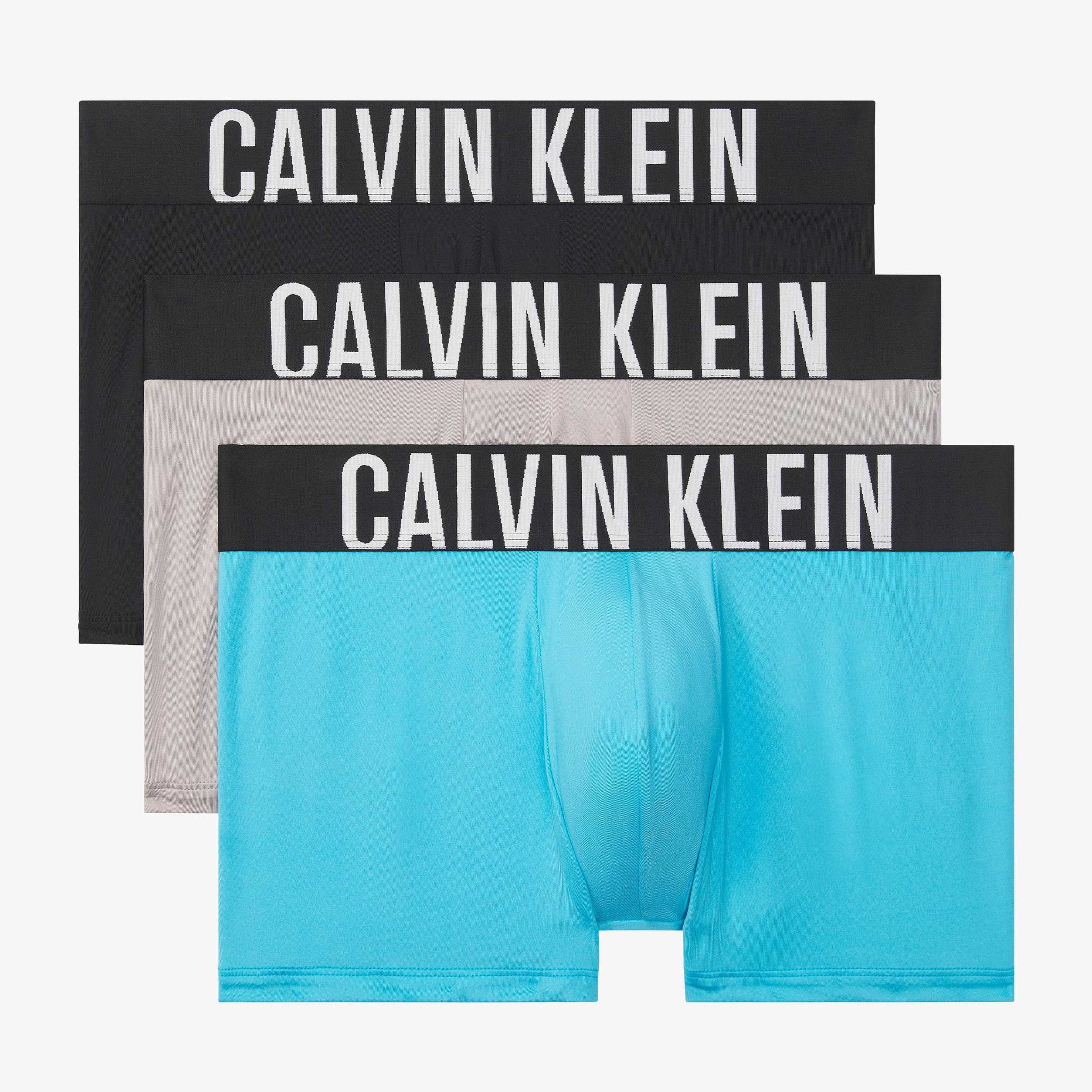 Calvin Klein Logolu Bel Lastikli Erkek Renkli 3'lü Boxer