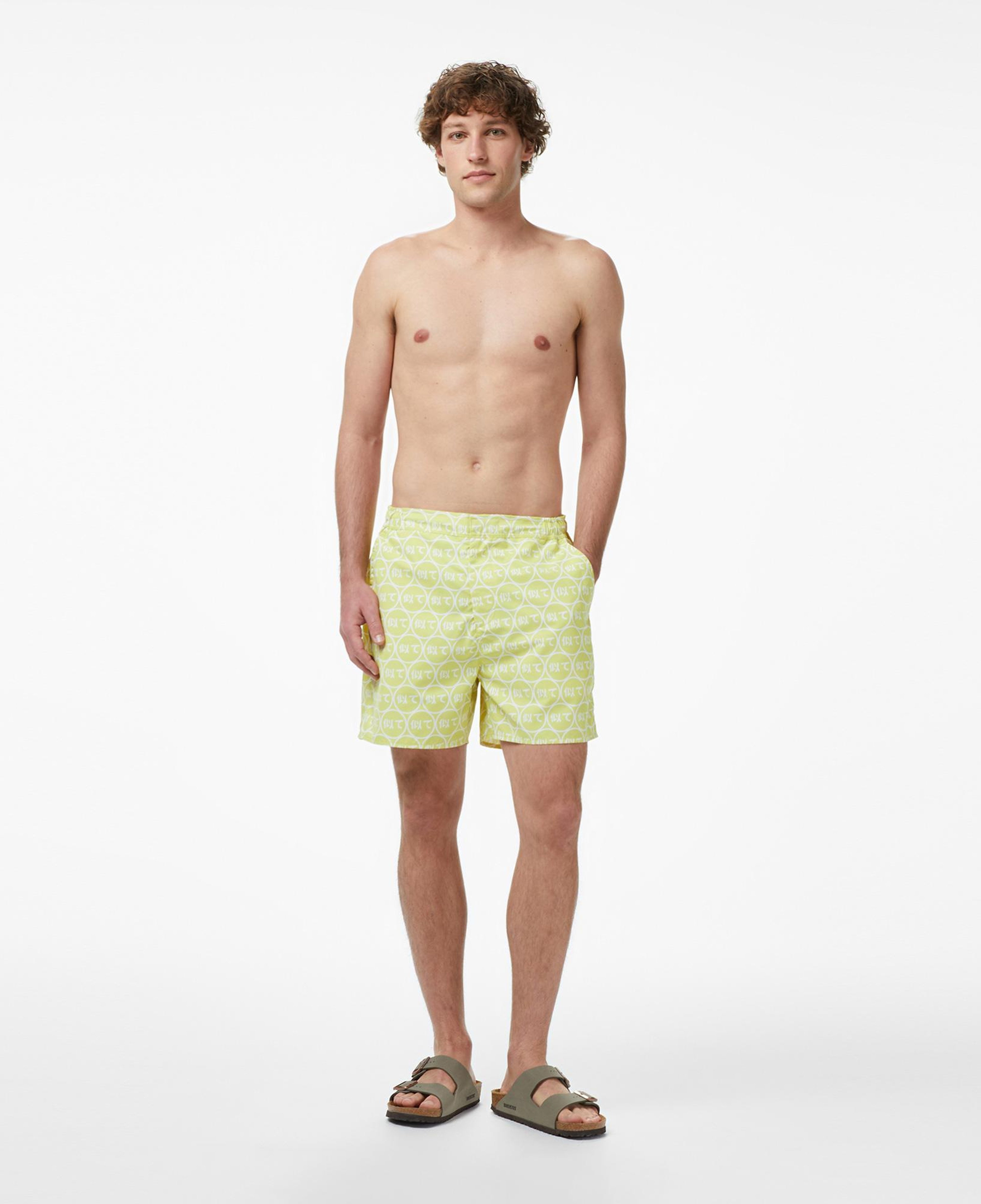 UNITED4 Regular Fit Erkek Sarı Deniz Şortu