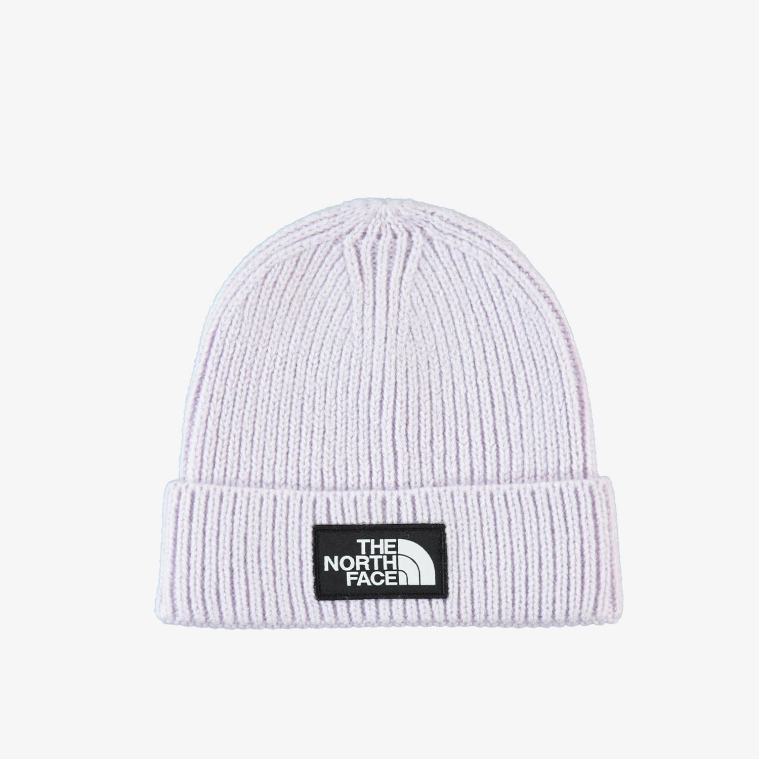 The North Face Logo Box Cuffed Unisex Beyaz Bere