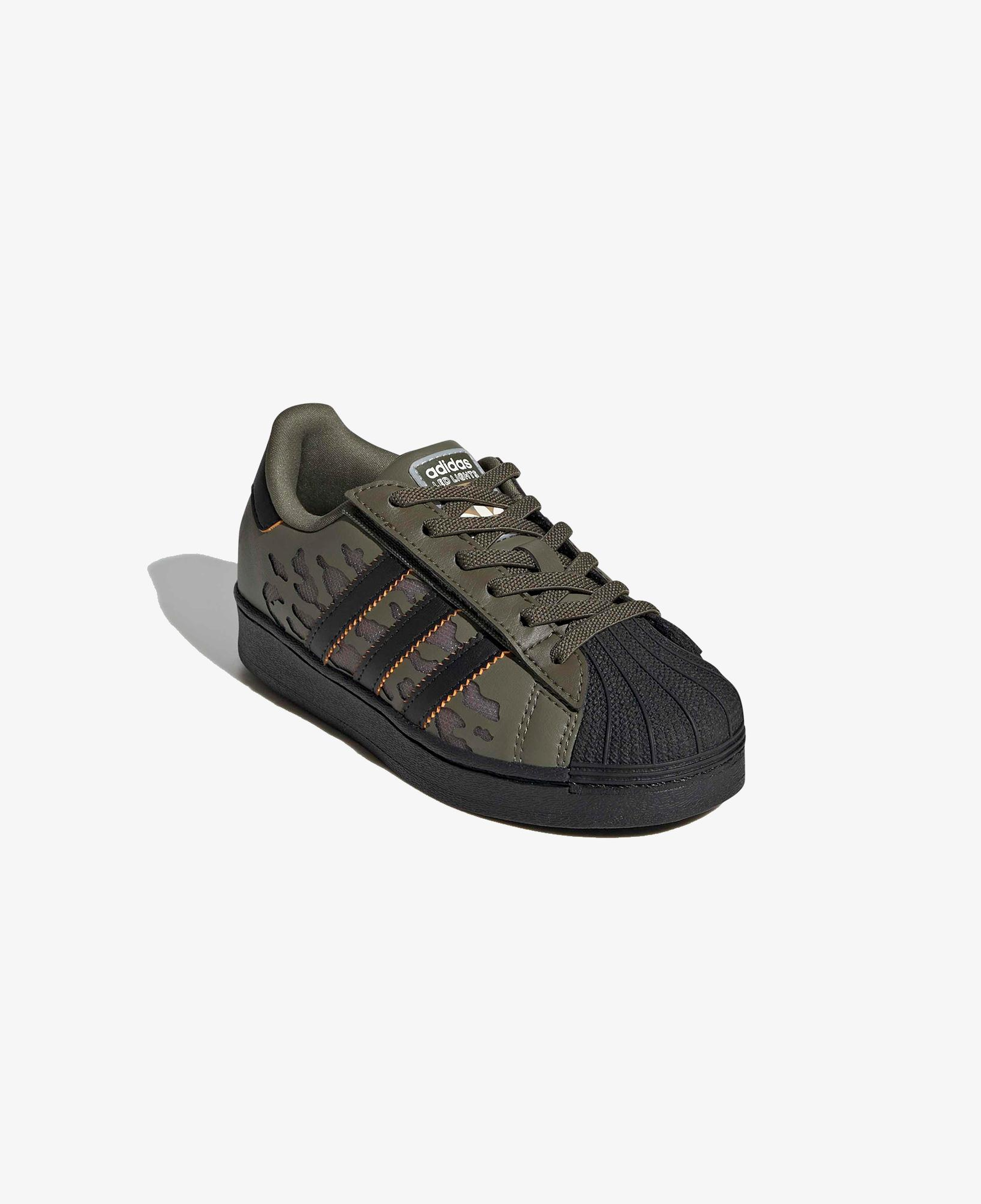 adidas Superstar Led Lights Comfort Elastic Lace Çocuk Siyah Spor Ayakkabı