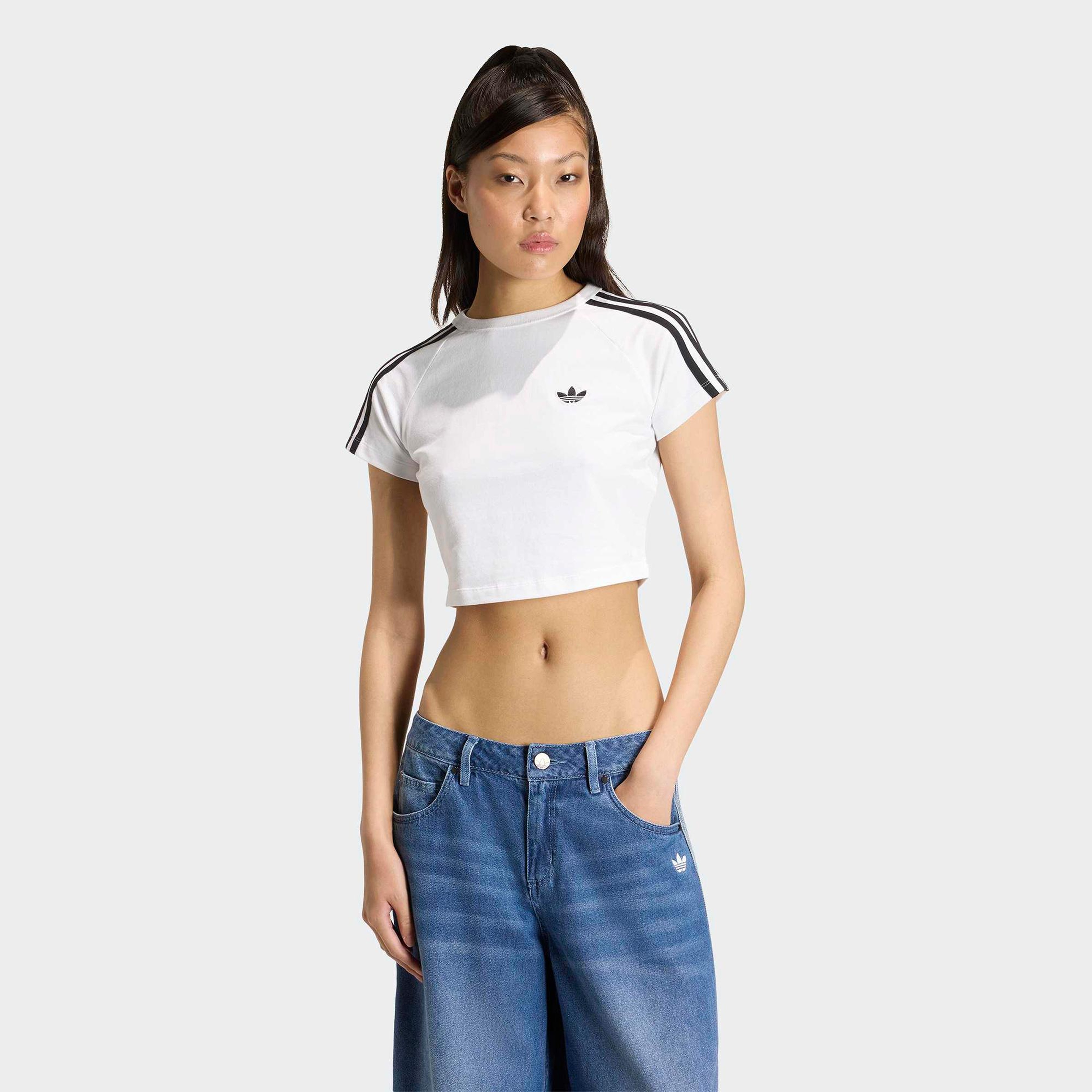 adidas Superstar Track Baby Kadın Beyaz T-Shirt