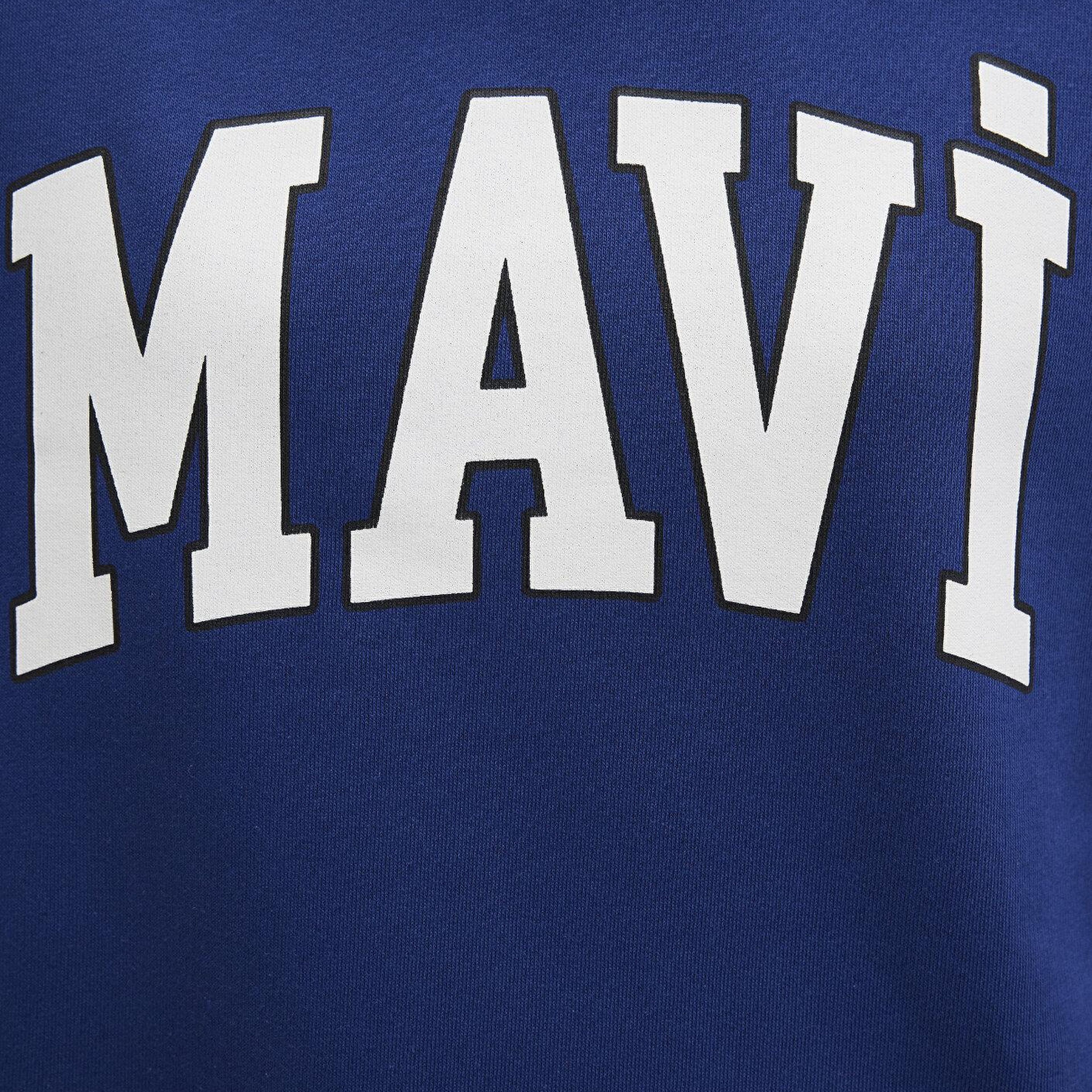 Mavi Mavi Logo Baskılı Kapüşonlu Lacivert Sweatshirt 1600361-70722