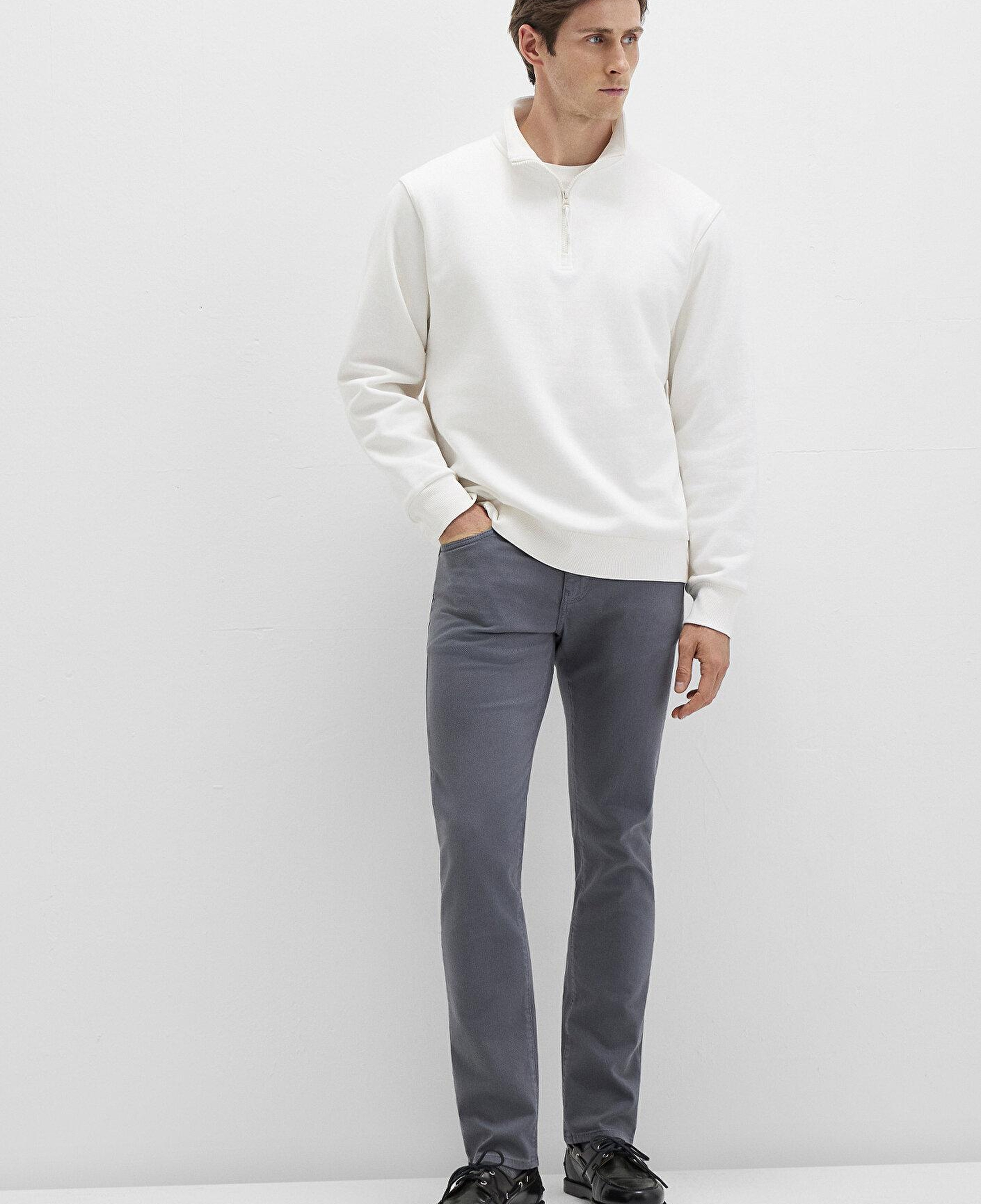 Mavi Jake Sisli Gri Gabardin Pantolon 0042290683