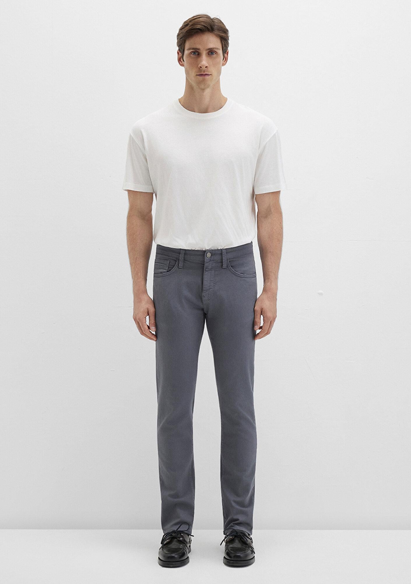 Mavi Jake Sisli Gri Gabardin Pantolon 0042290683