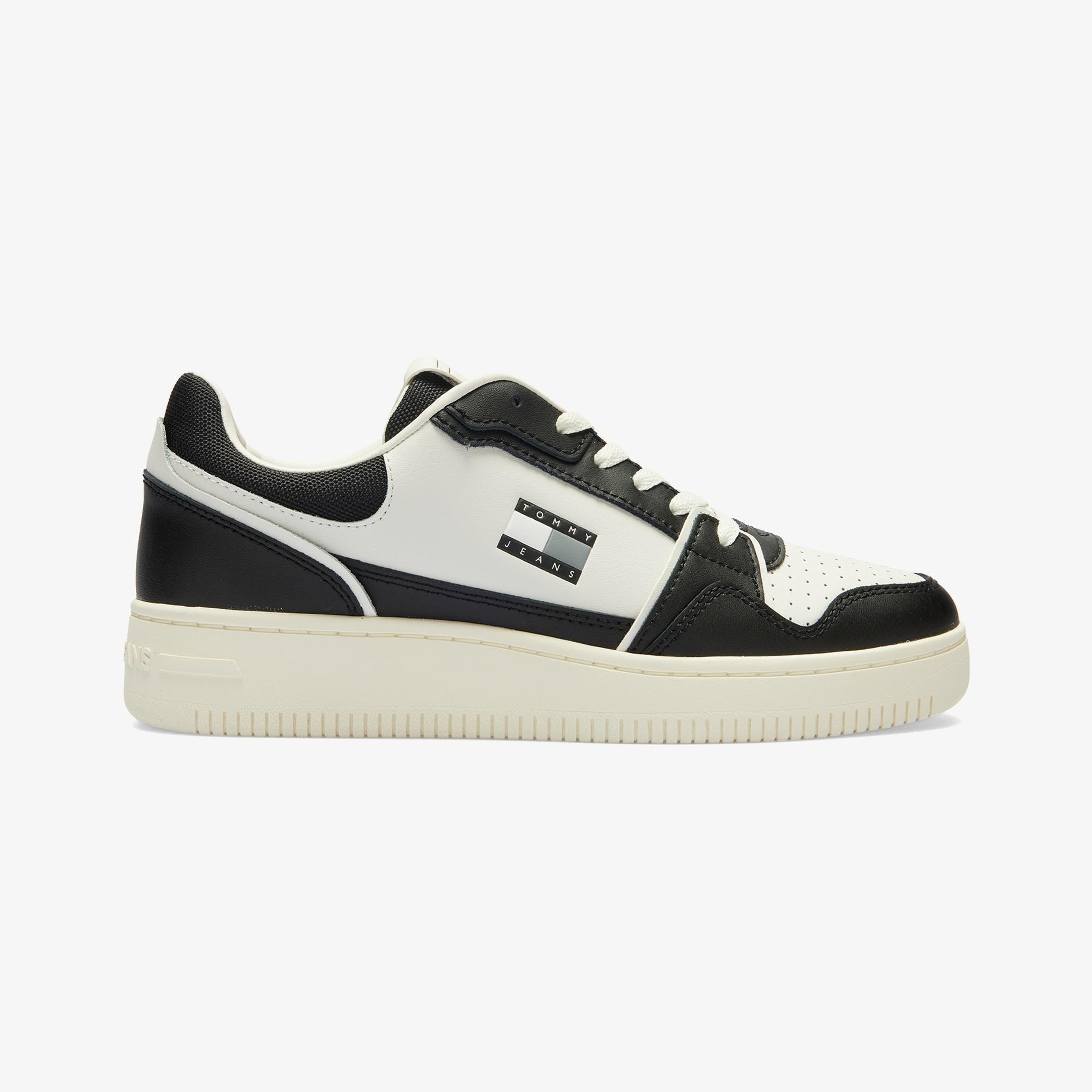 Tommy Hilfiger Retro Basket Erkek Siyah Spor Ayakkabı