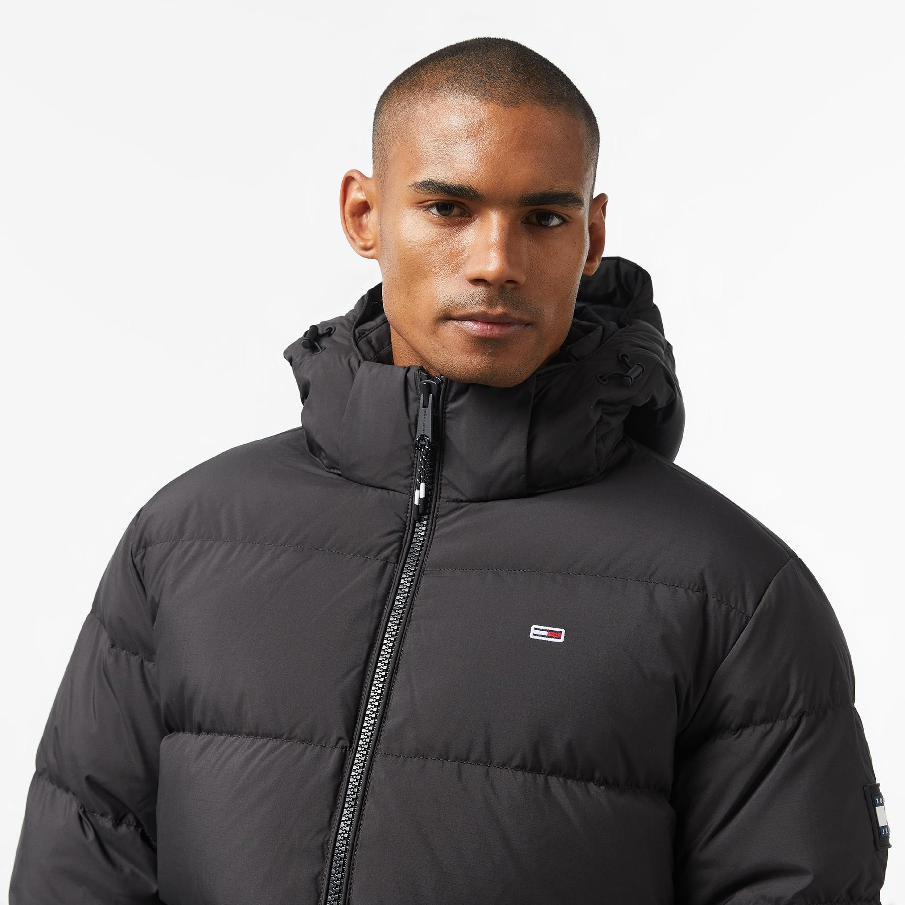 Tommy Jeans Essential Down Erkek Siyah Mont