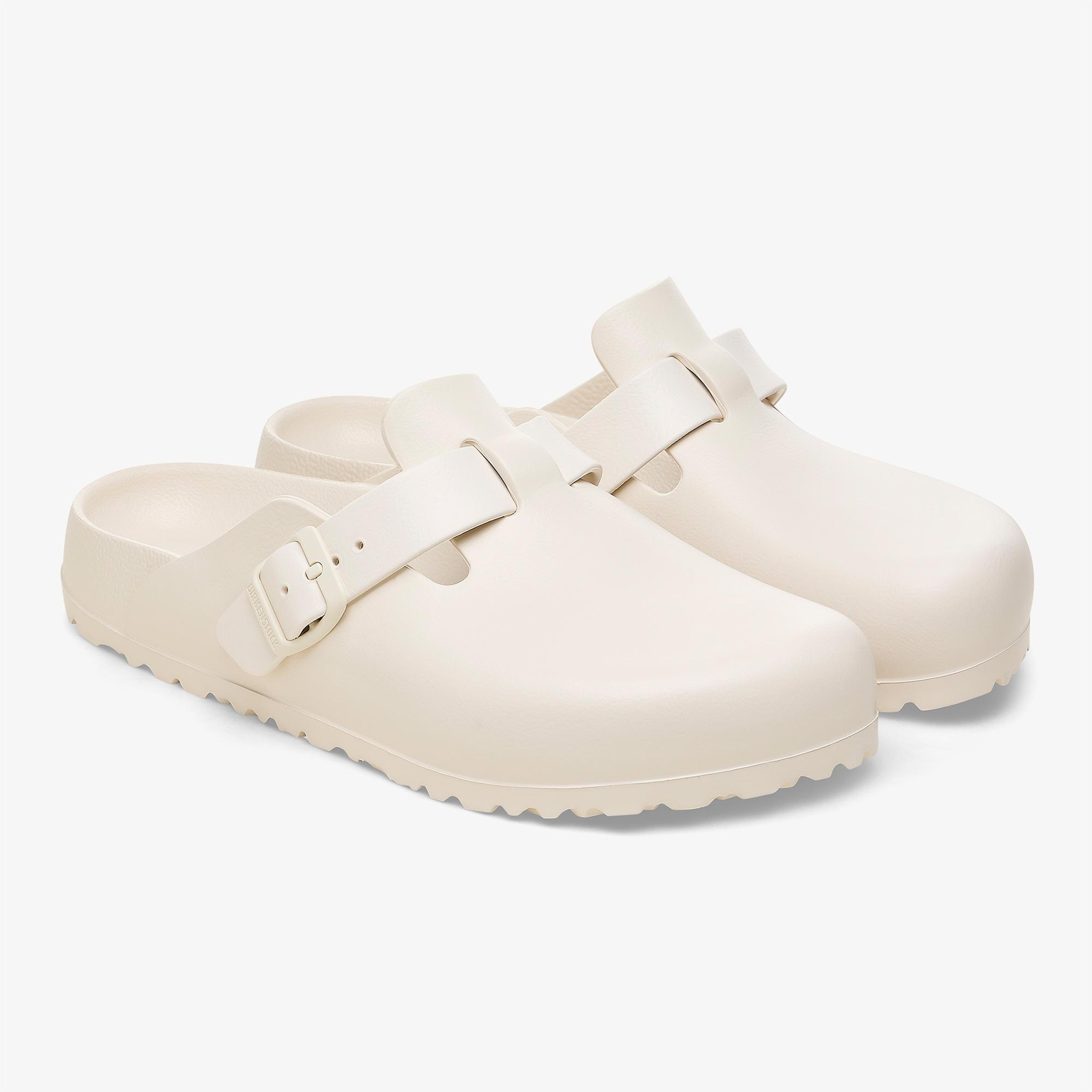 Birkenstock Boston Eva Erkek Krem Terlik