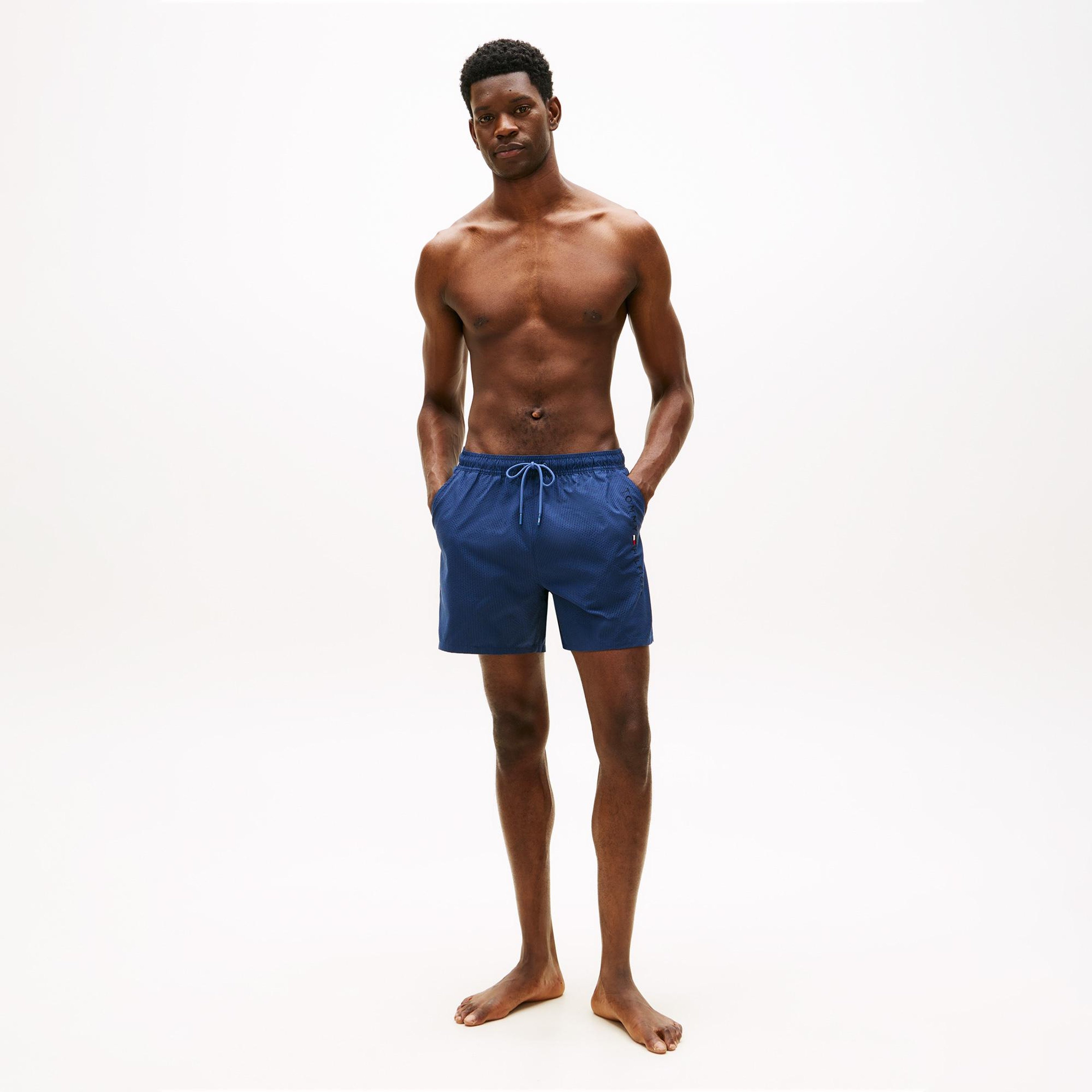 Tommy Hilfiger Medium Drawstring Erkek Mavi Deniz Şortu