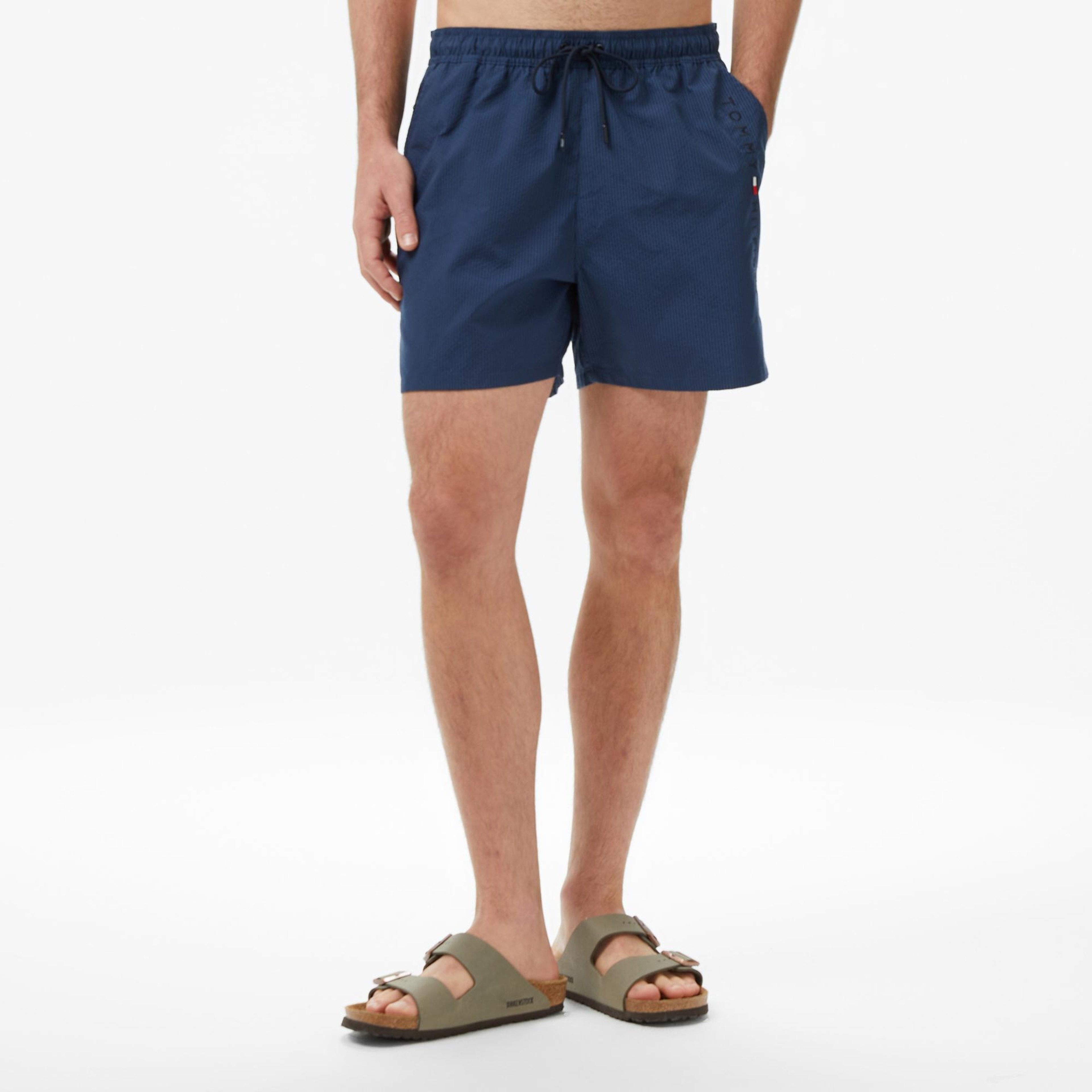 Tommy Hilfiger Medium Drawstring Erkek Mavi Deniz Şortu