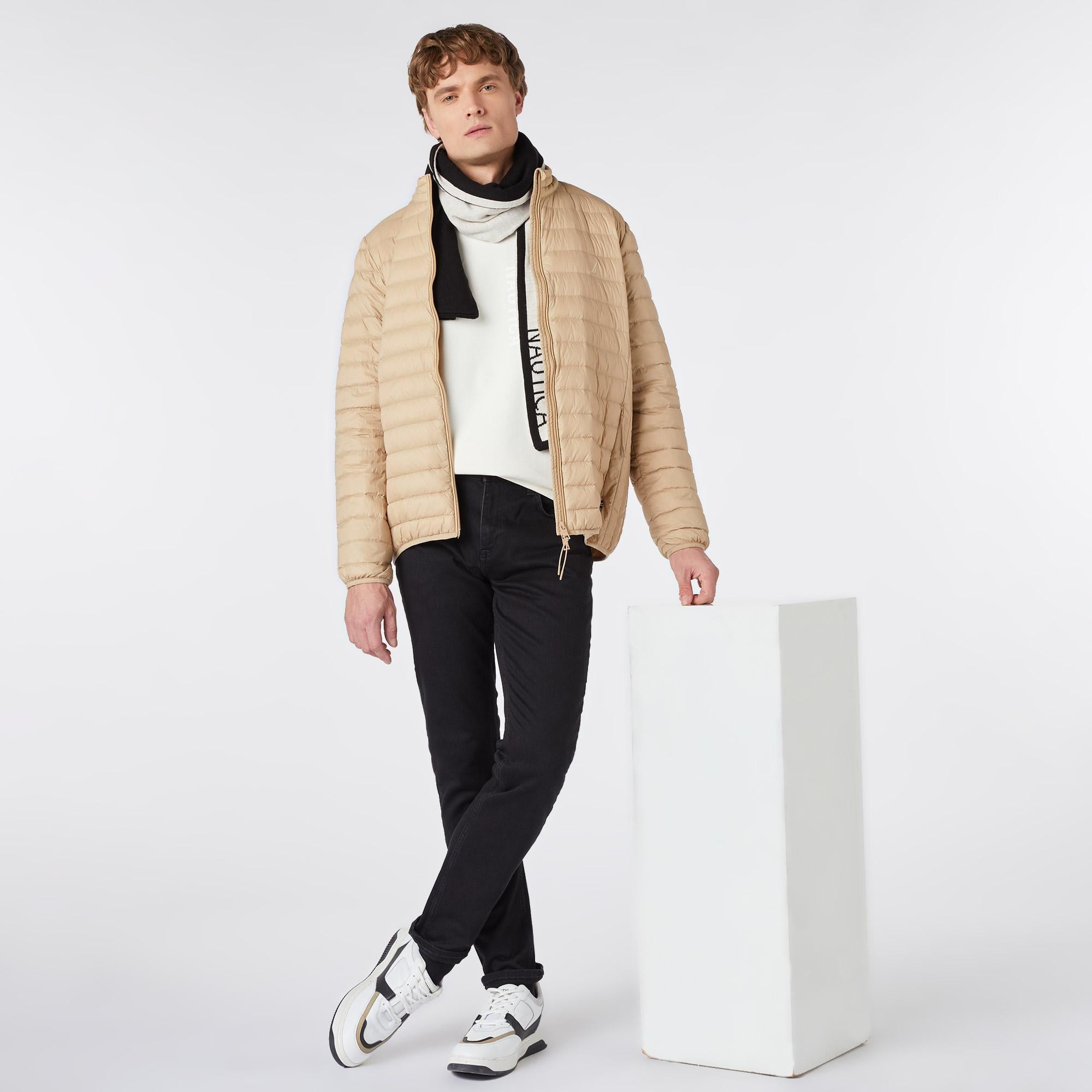 Nautica Erkek Bej Standart Fit Mont