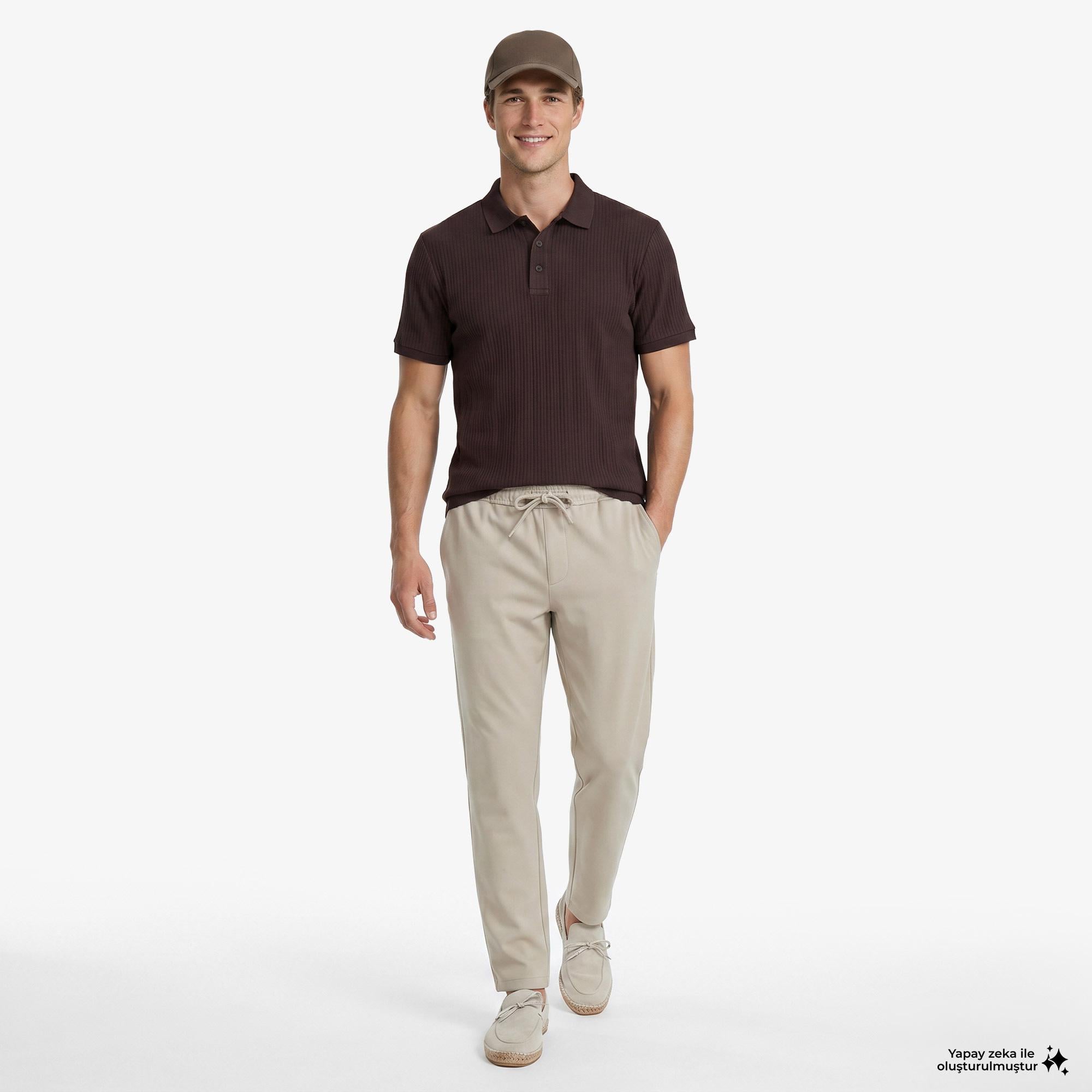 Nautica Erkek Bej Jogger Fit Pantolon