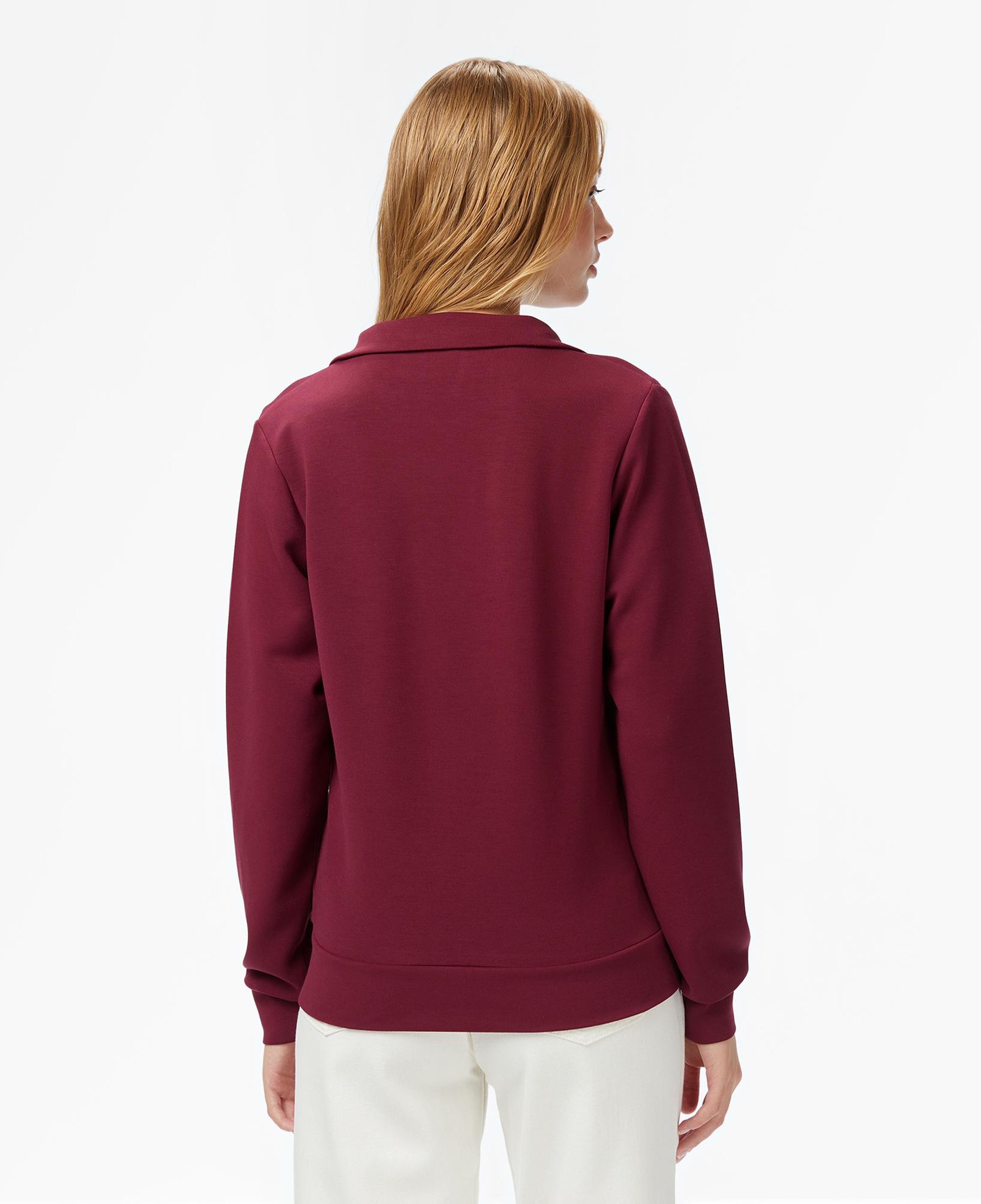 Nautica Kadın Bordo Regular Fit Sweatshirt