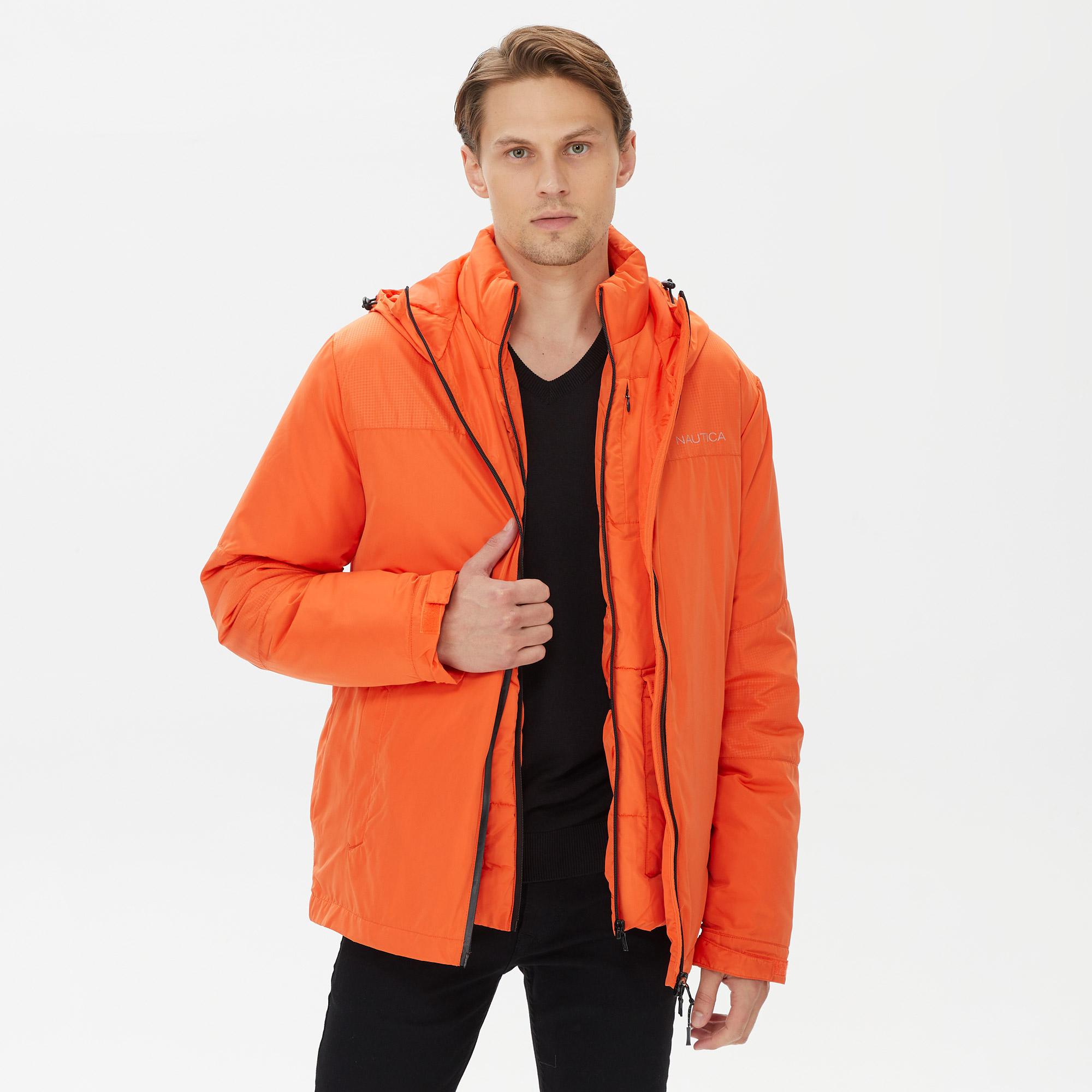 Nautica Erkek Turuncu Standart Fit Mont