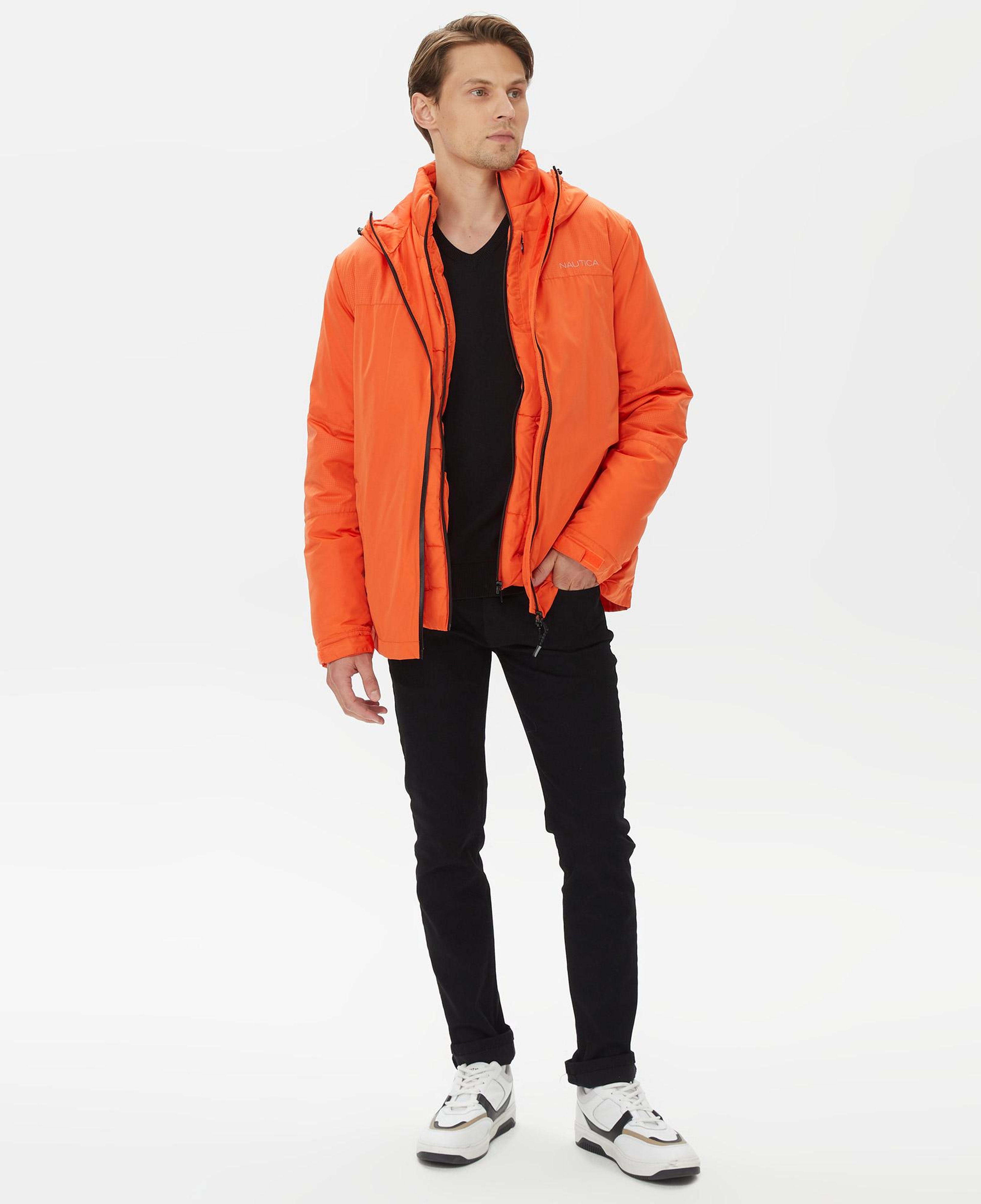 Nautica Erkek Turuncu Standart Fit Mont