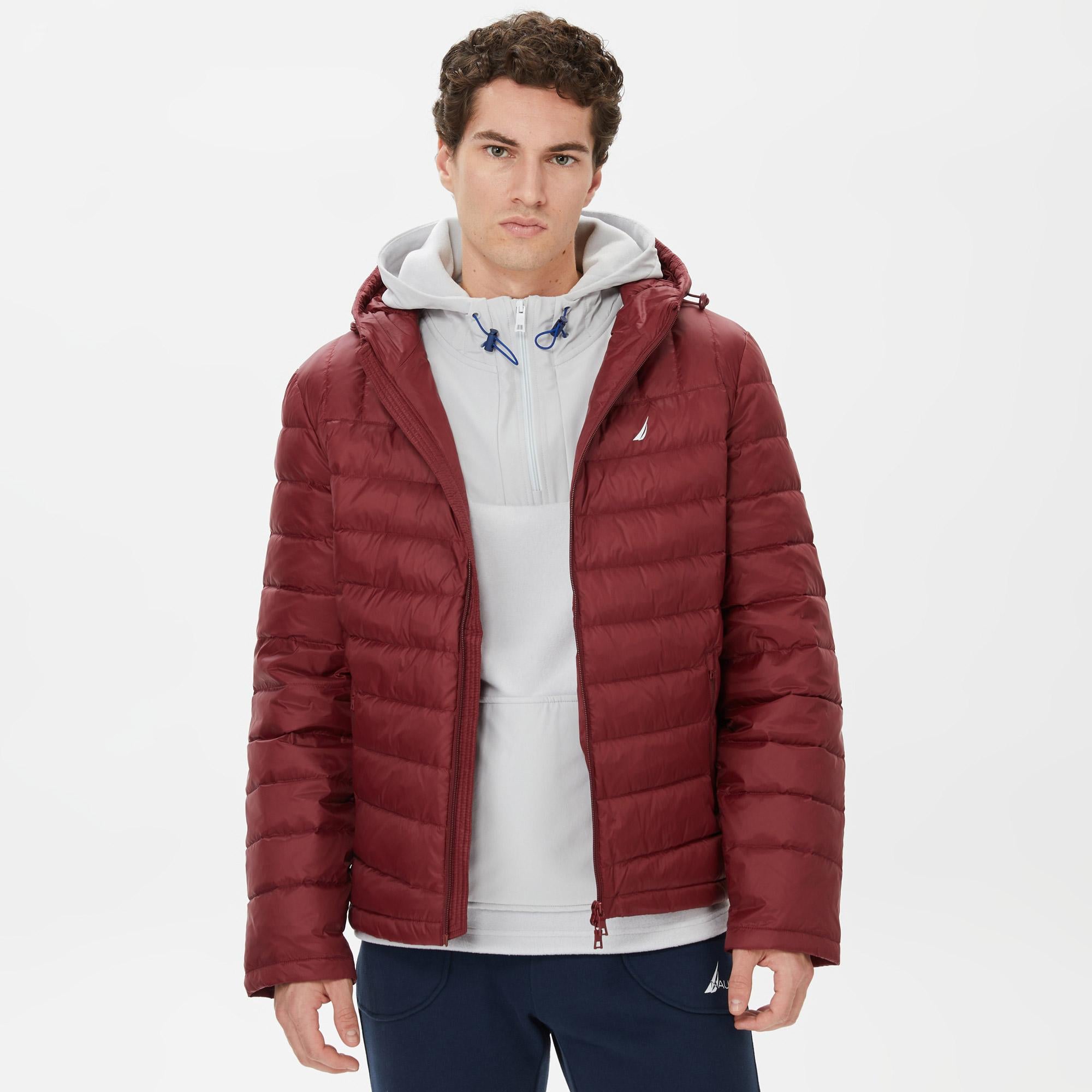 Nautica Erkek Bordo Standart Fit Mont