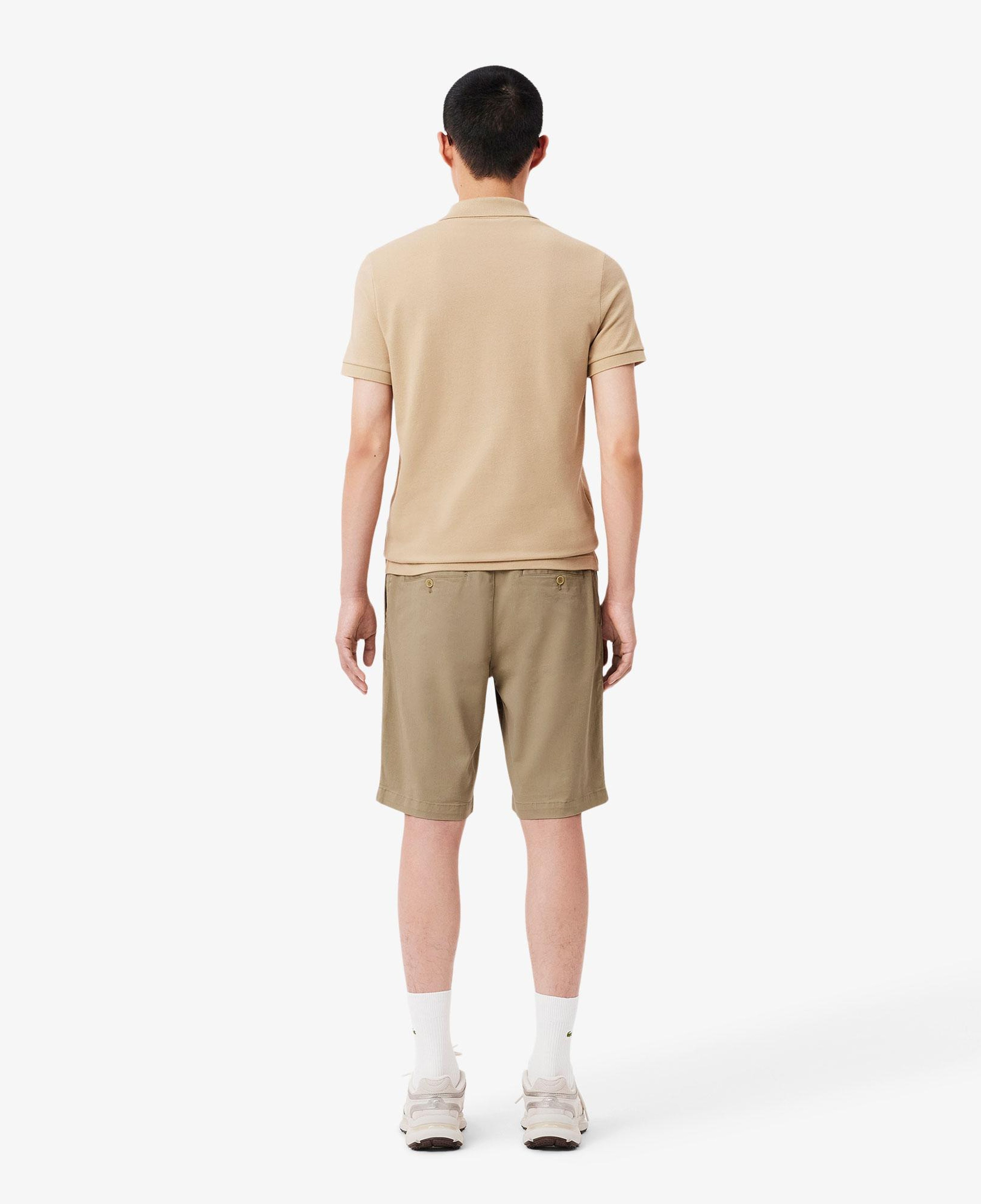 Erkek Slim Fit Bej Bermuda Şort