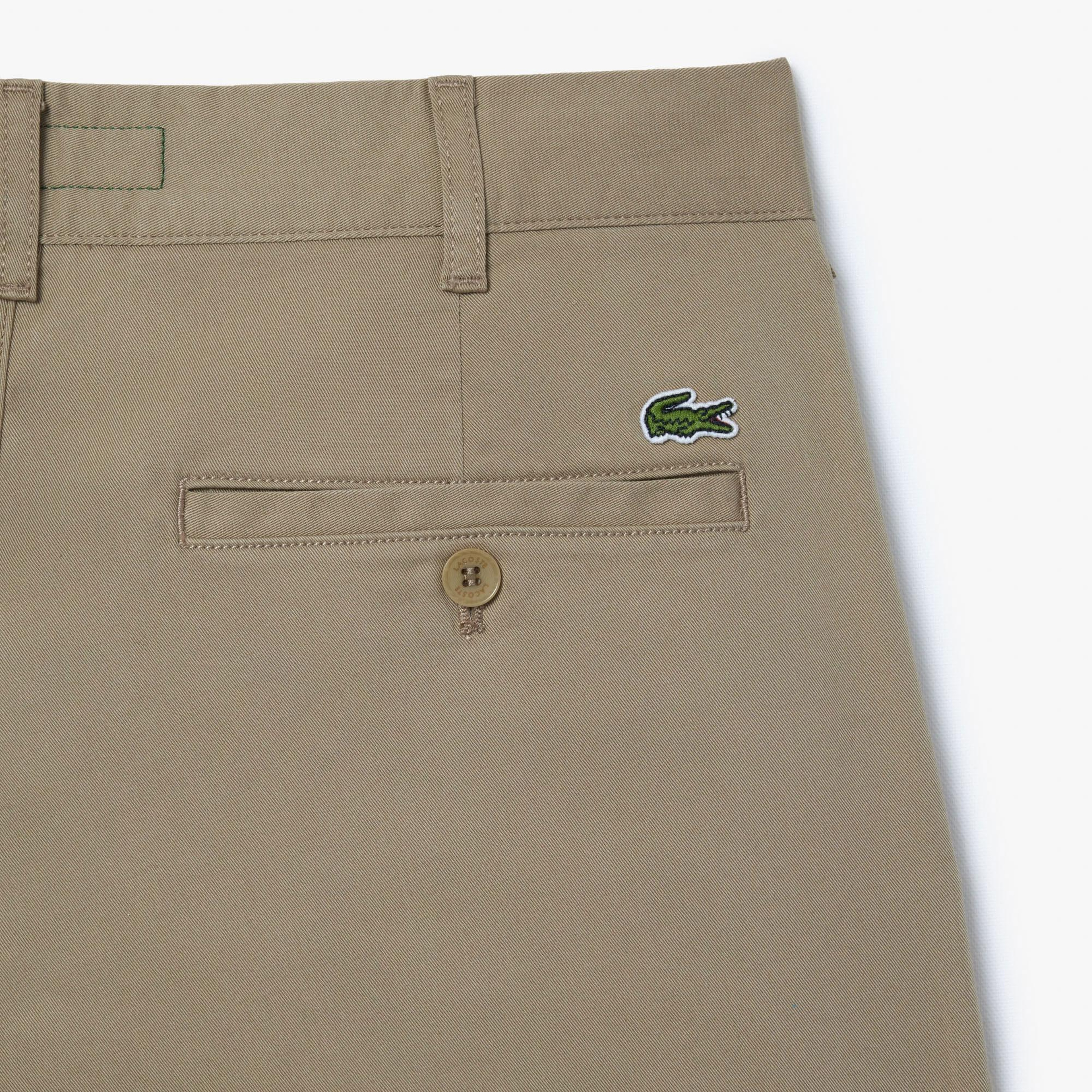 Erkek Slim Fit Bej Bermuda Şort