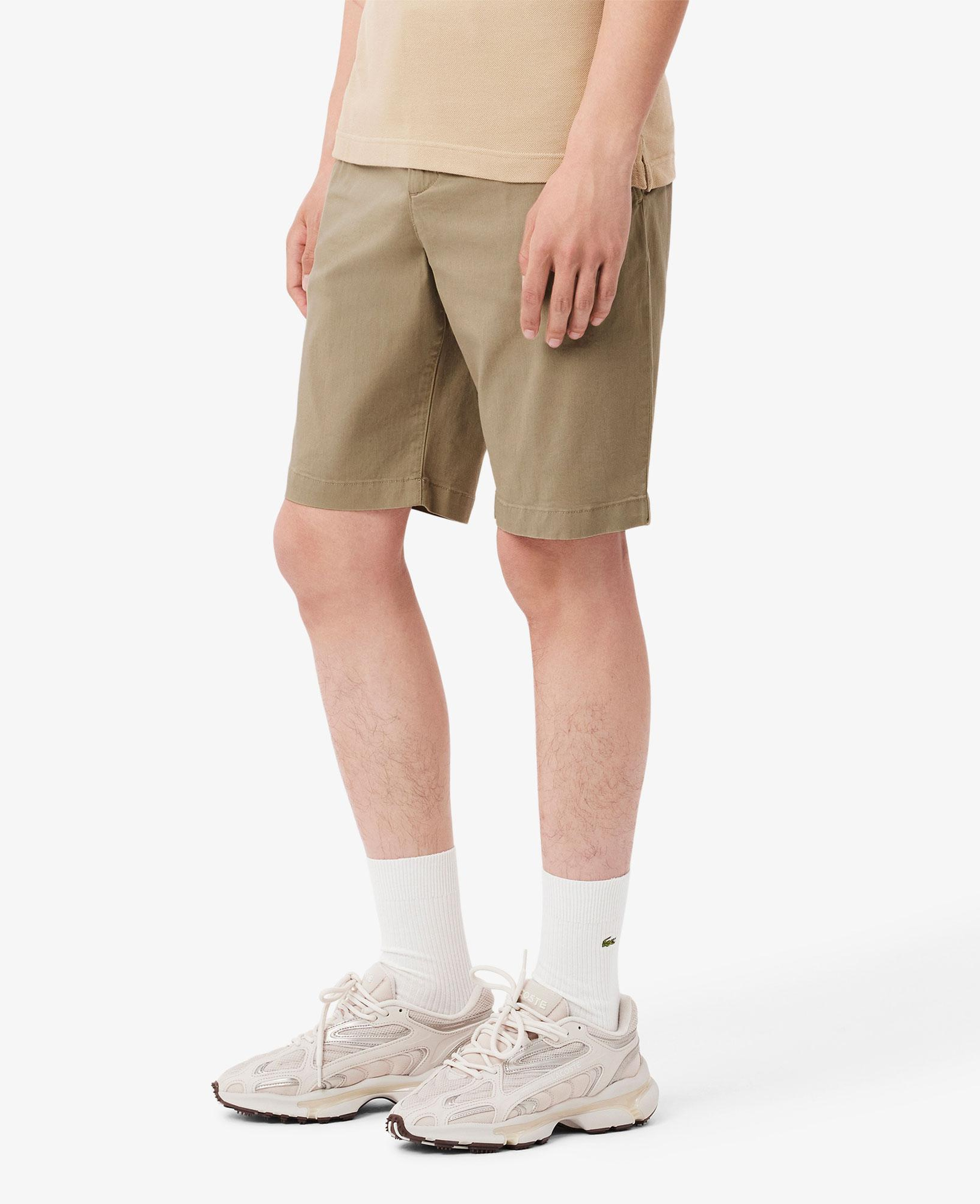 Erkek Slim Fit Bej Bermuda Şort