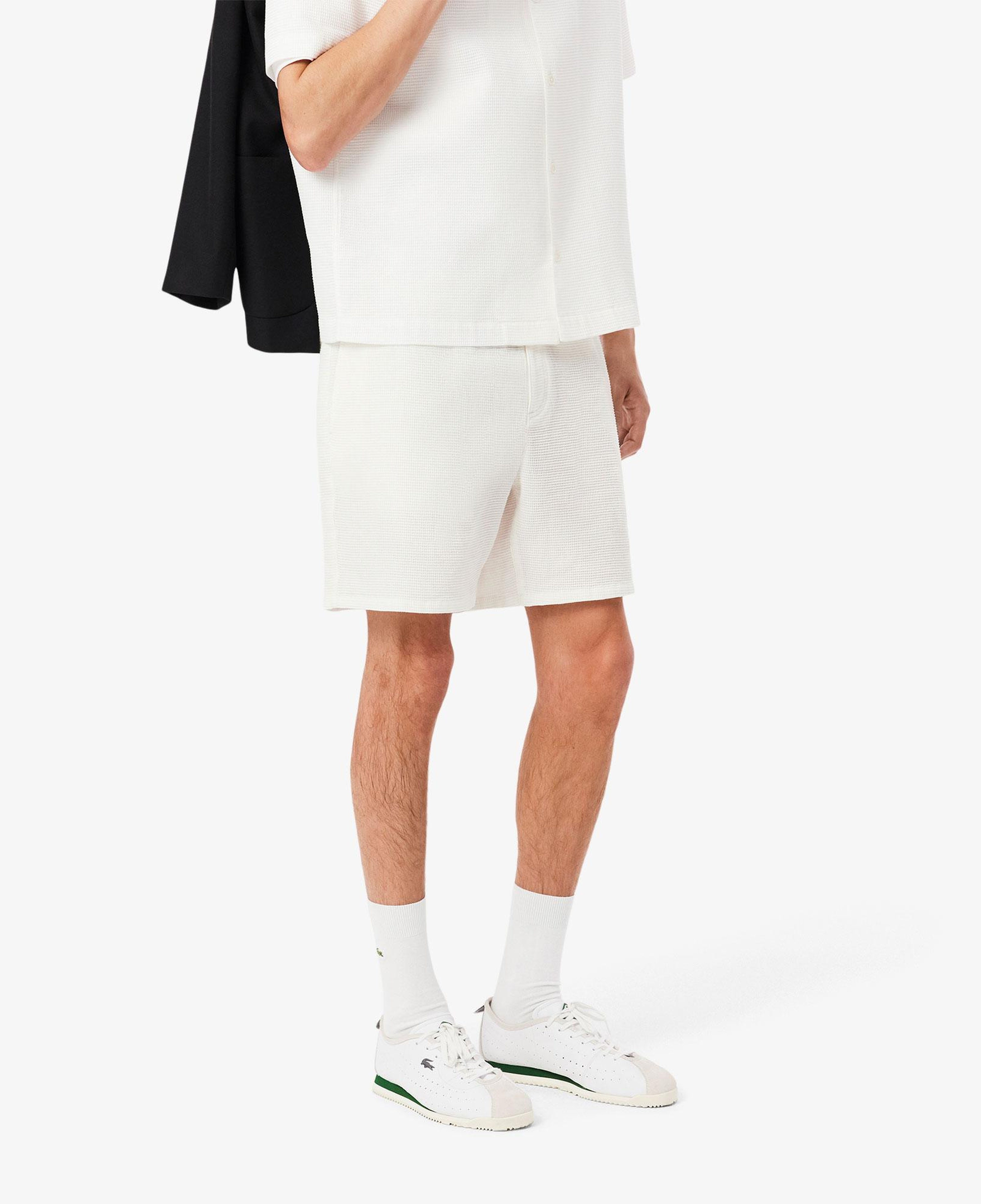 Erkek Relaxed Fit Beyaz Şort