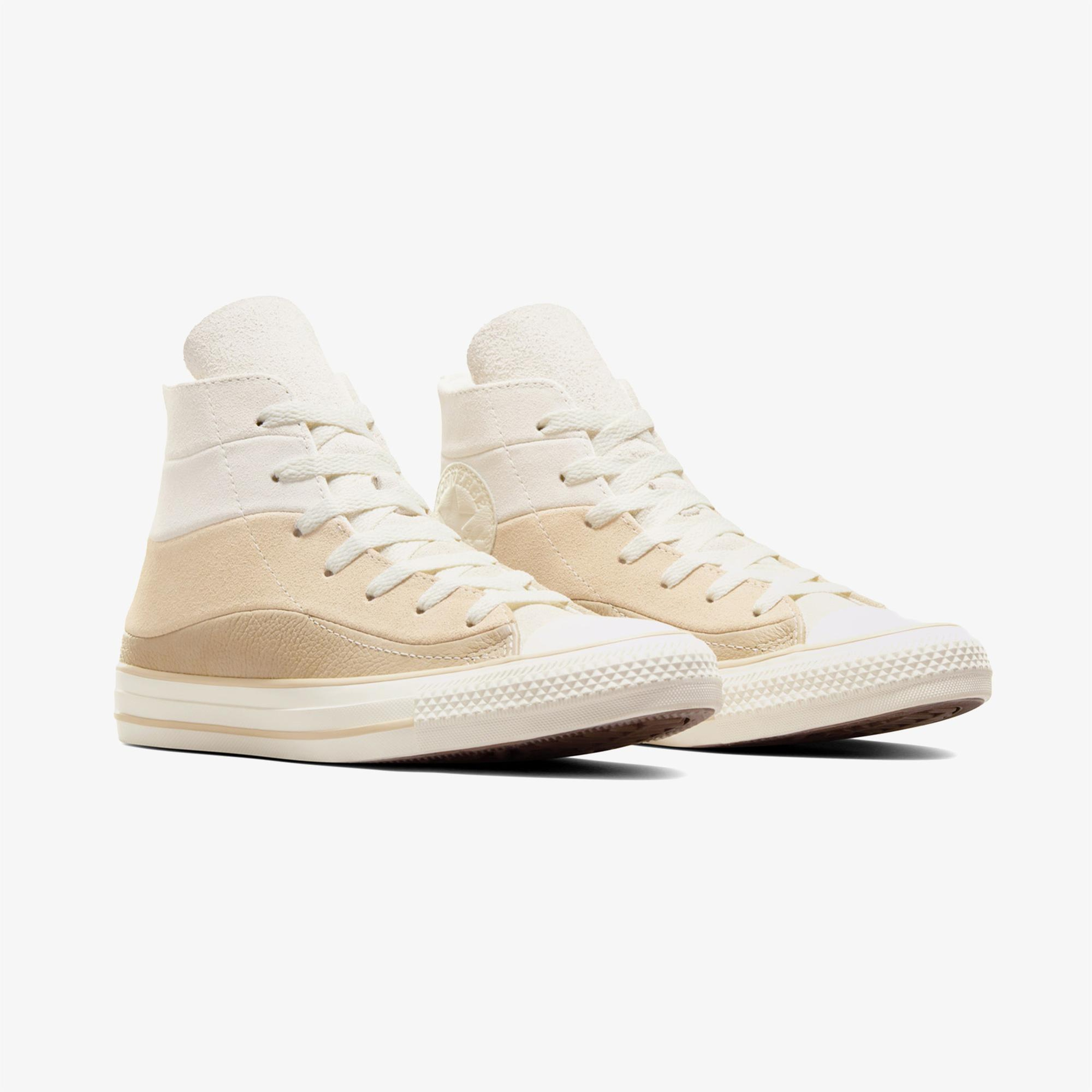 Converse Chuck Taylor All Star Unisex Krem Deri Sneaker