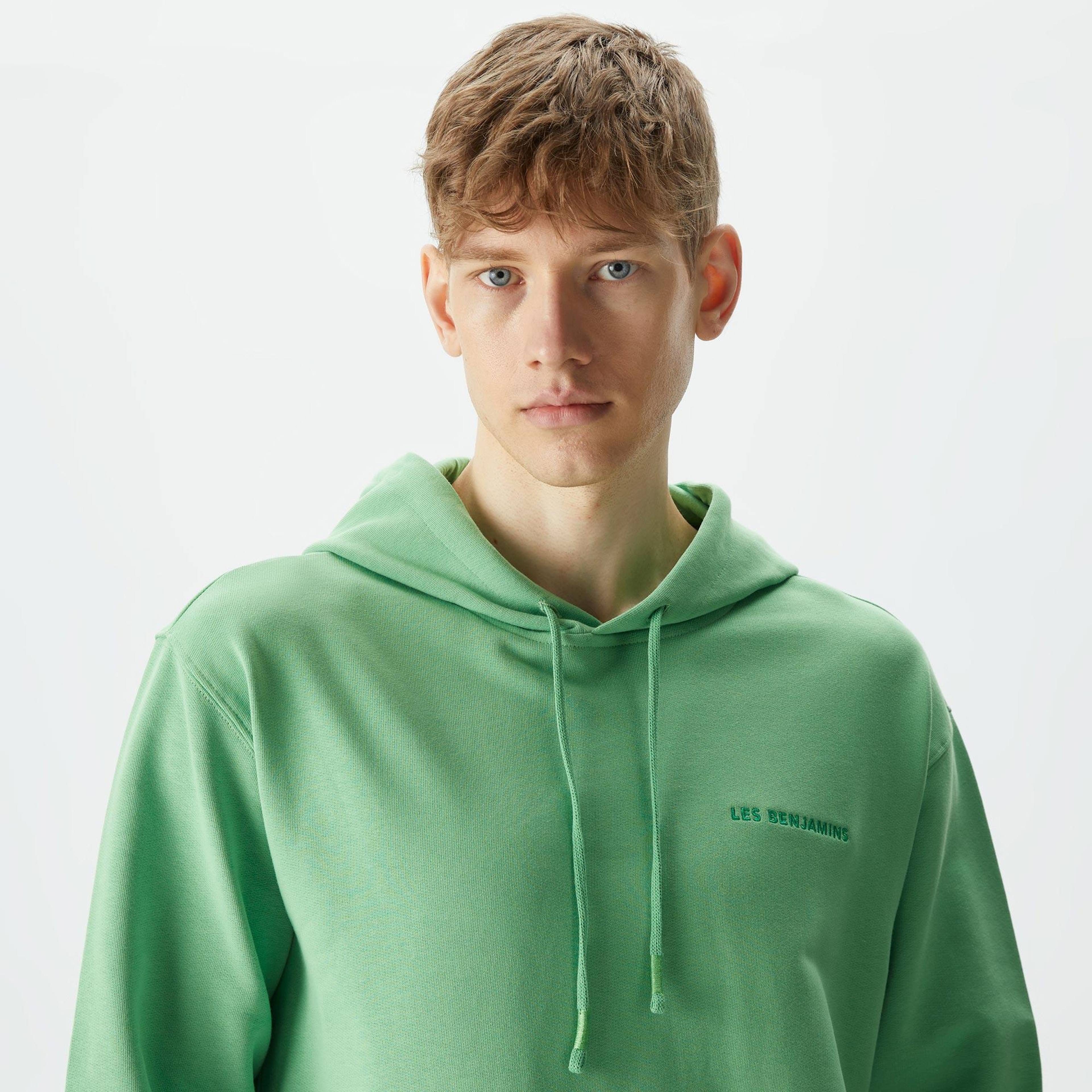 Les Benjamins Essential 305 Erkek Yeşil Hoodie