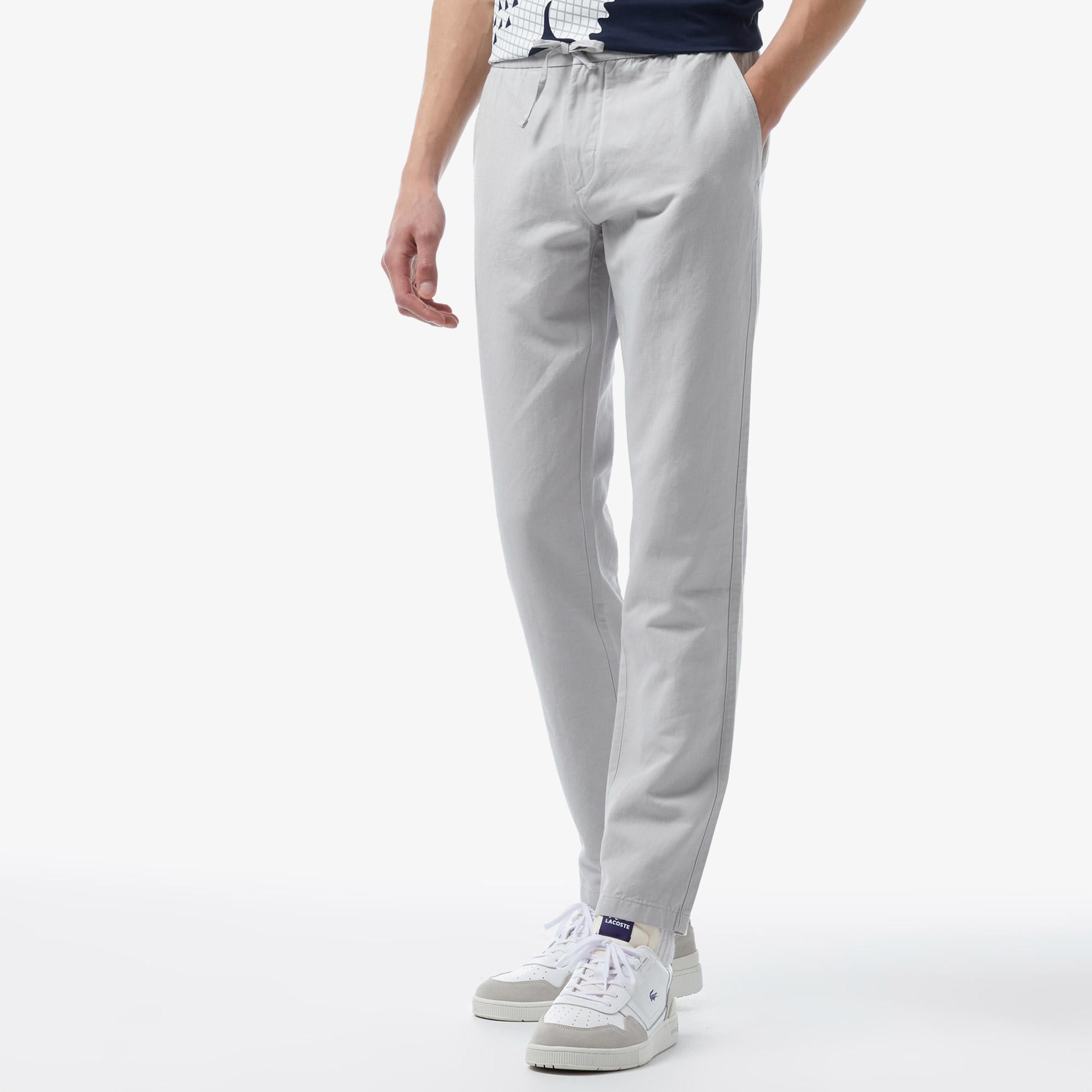 Erkek Tapered Fit Gri Pantolon