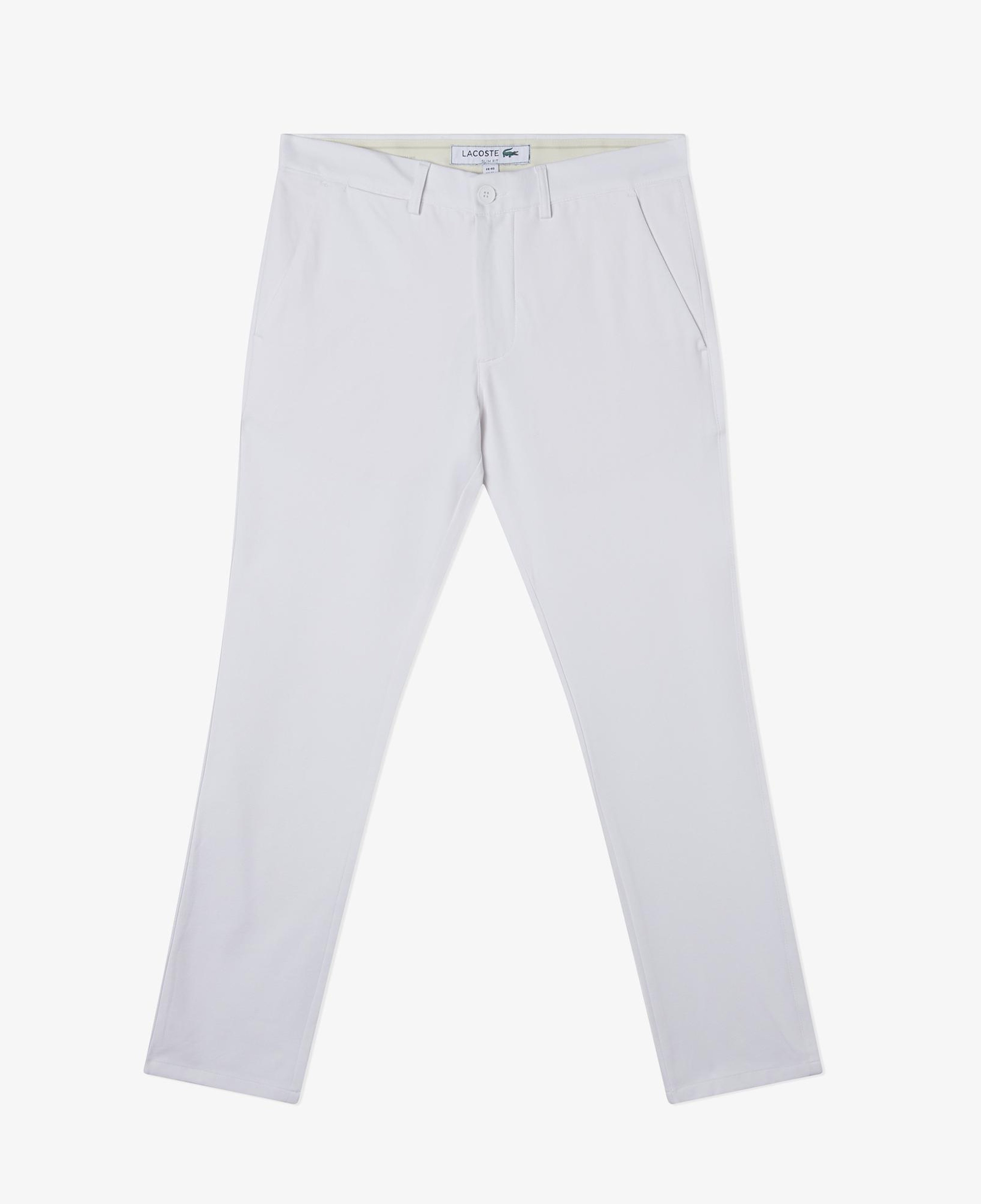 Erkek Slim Fit Beyaz Pantolon