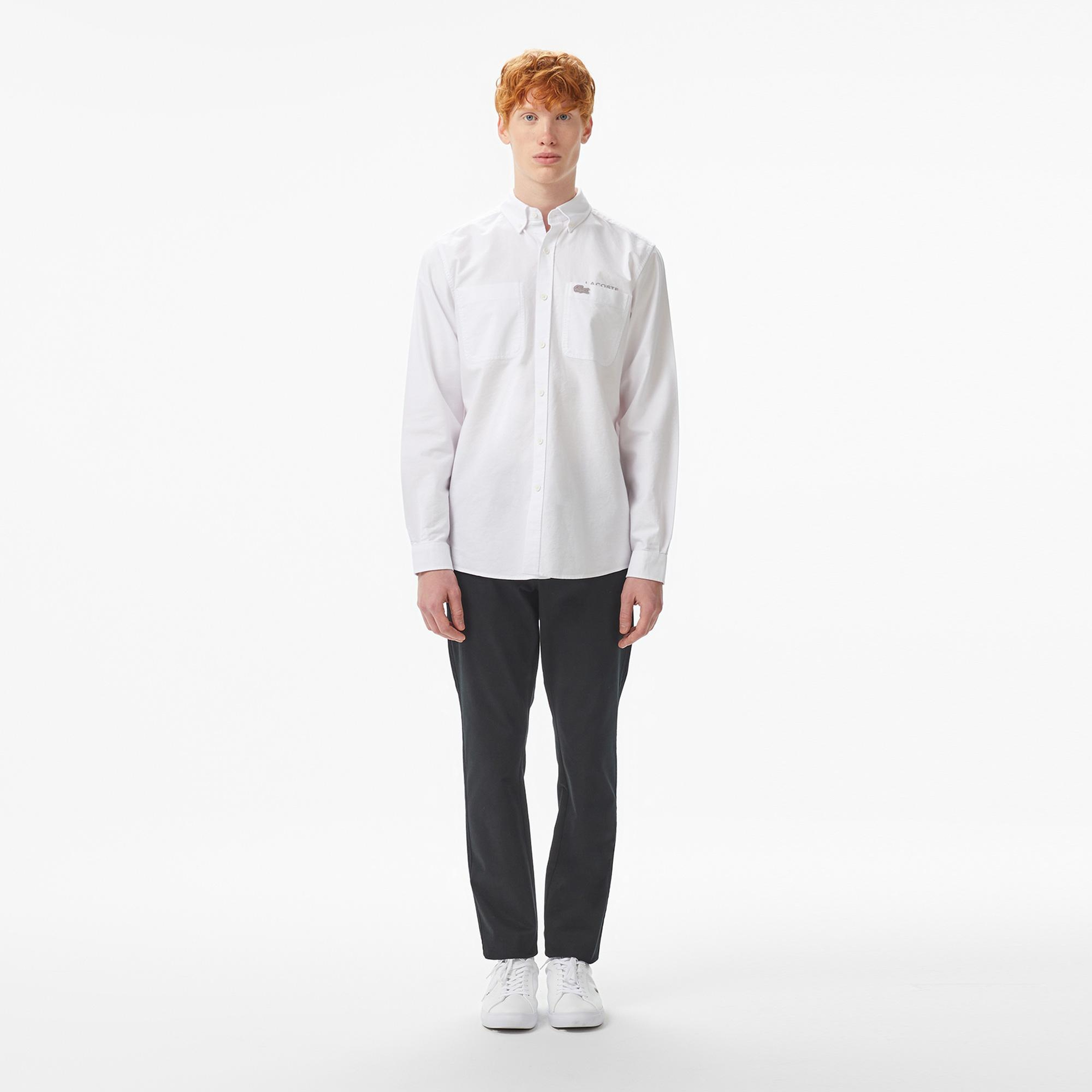 Erkek Slim Fit Siyah Chino Modal Karışımlı Pantolon
