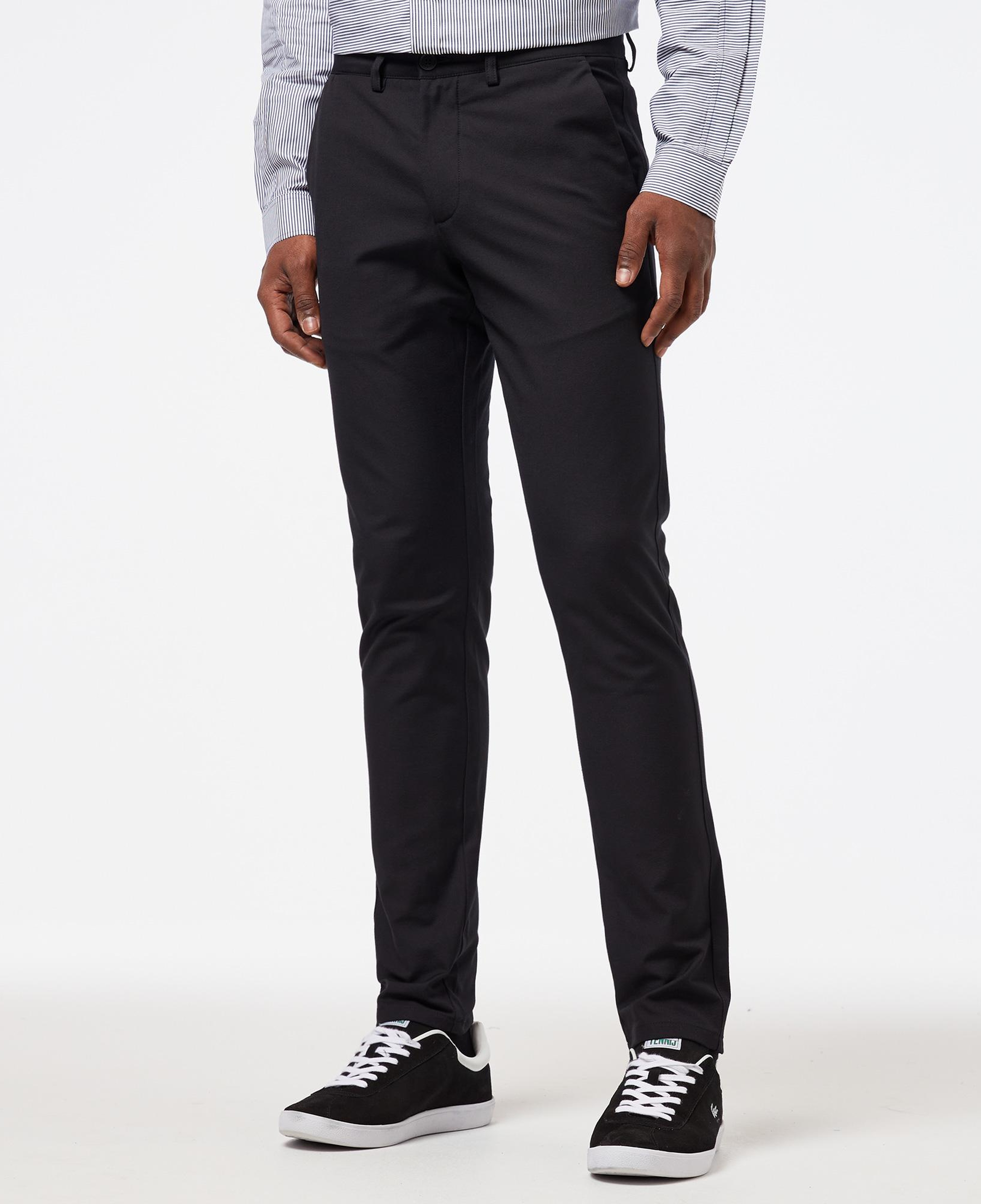 Erkek Slim Fit Siyah Pantolon
