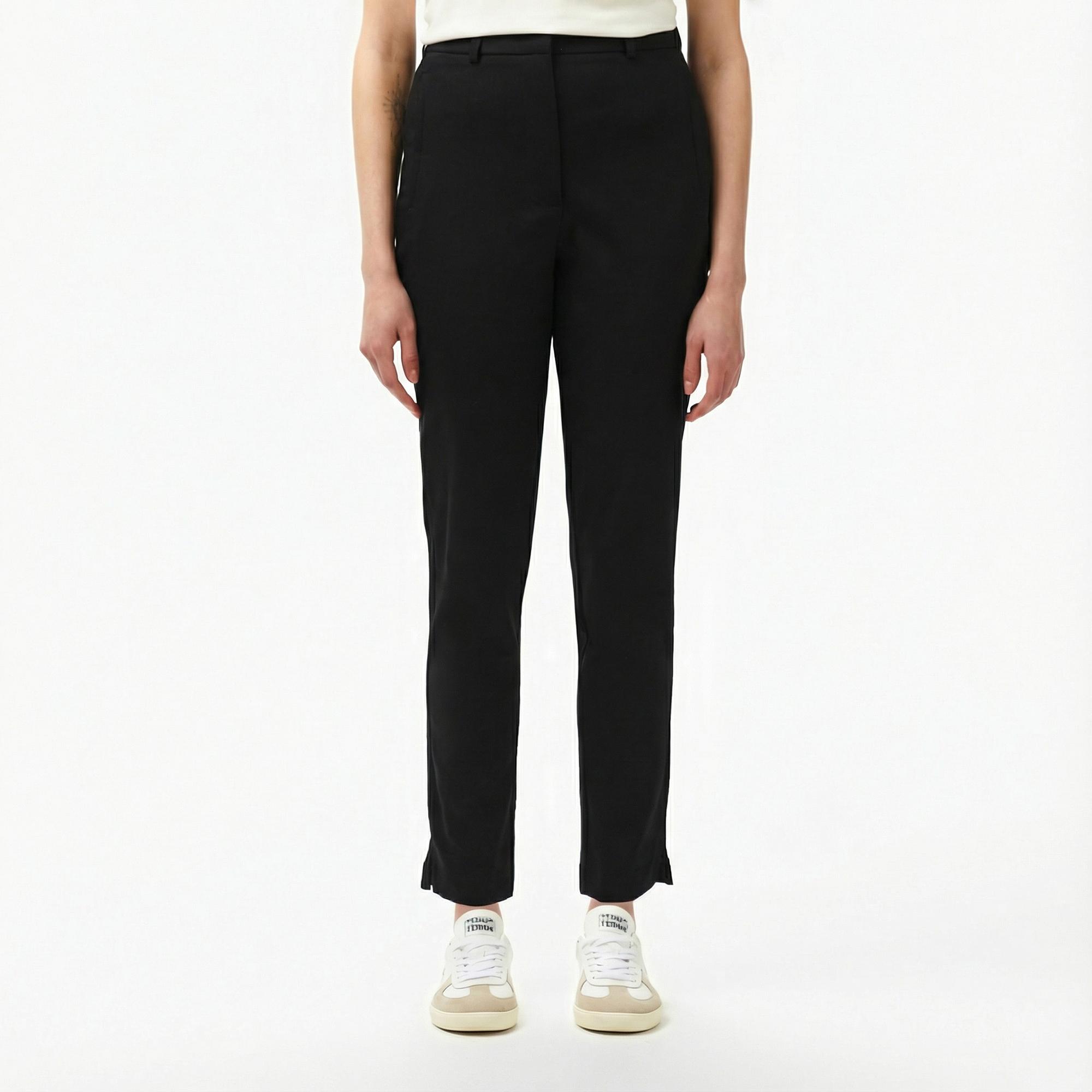 Kadın Regular Fit Siyah Pantolon