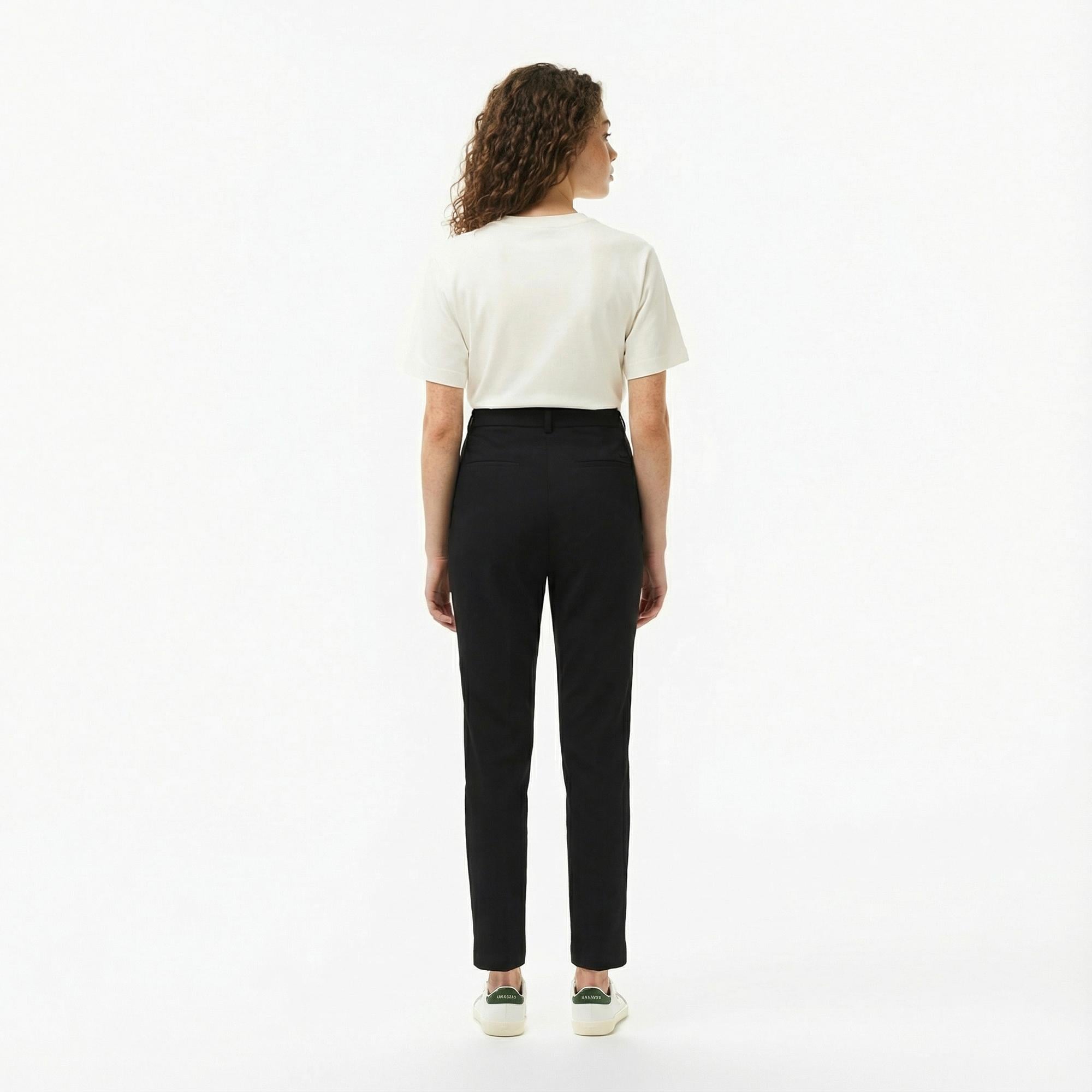 Kadın Regular Fit Siyah Pantolon