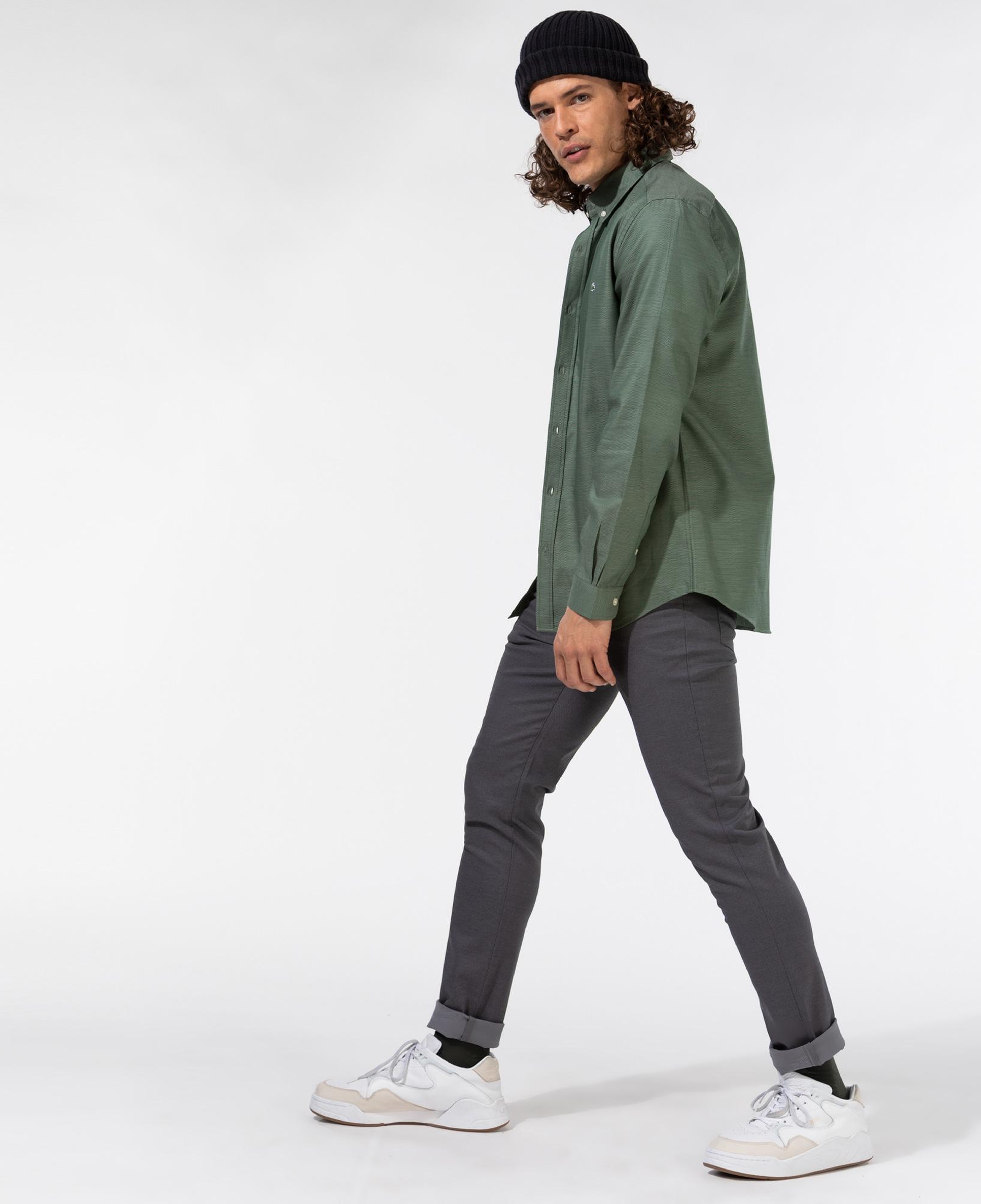Erkek Slim Fit Gri Pantolon