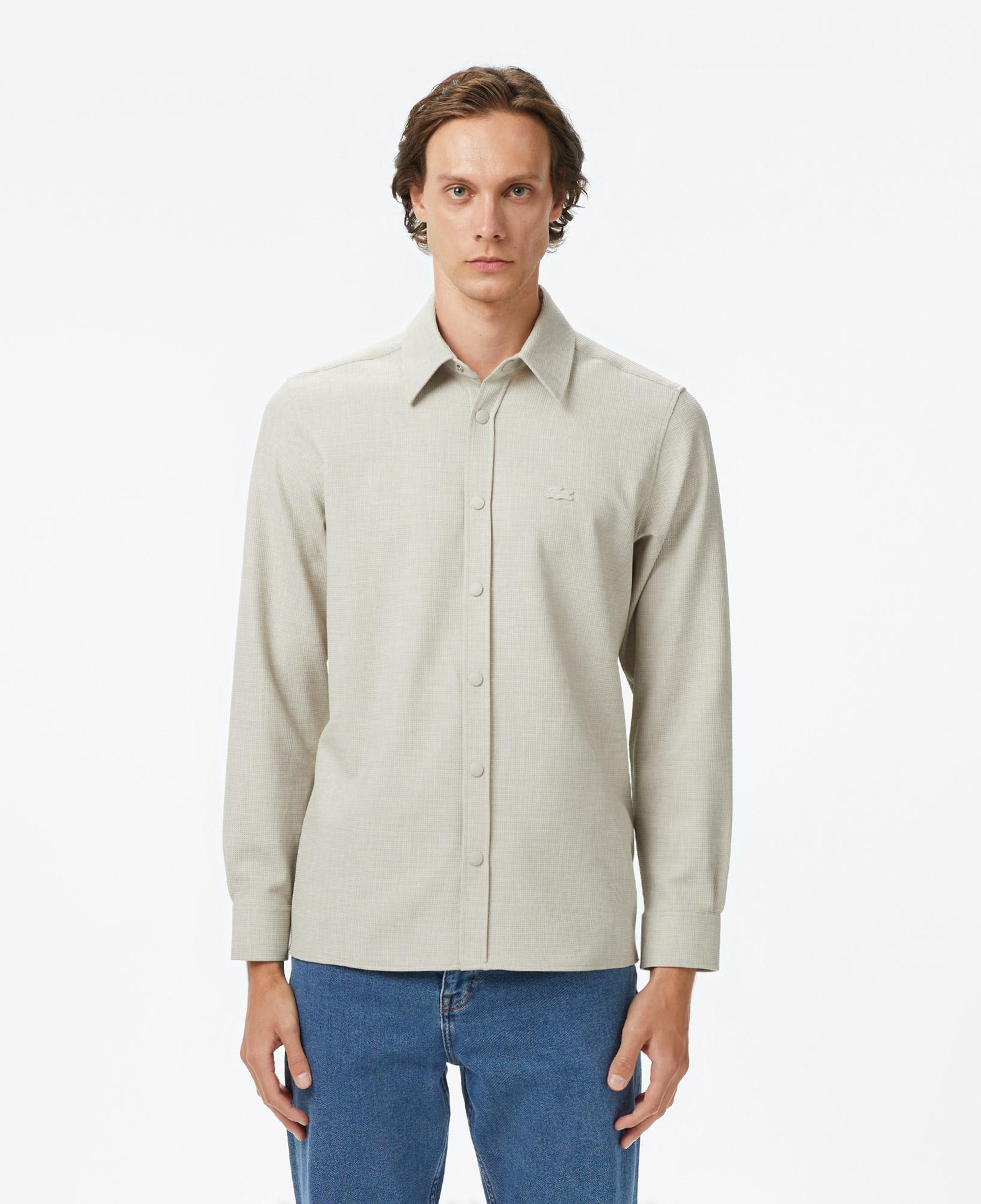 Lacoste Erkek Relaxed Fit Bej Gömlek