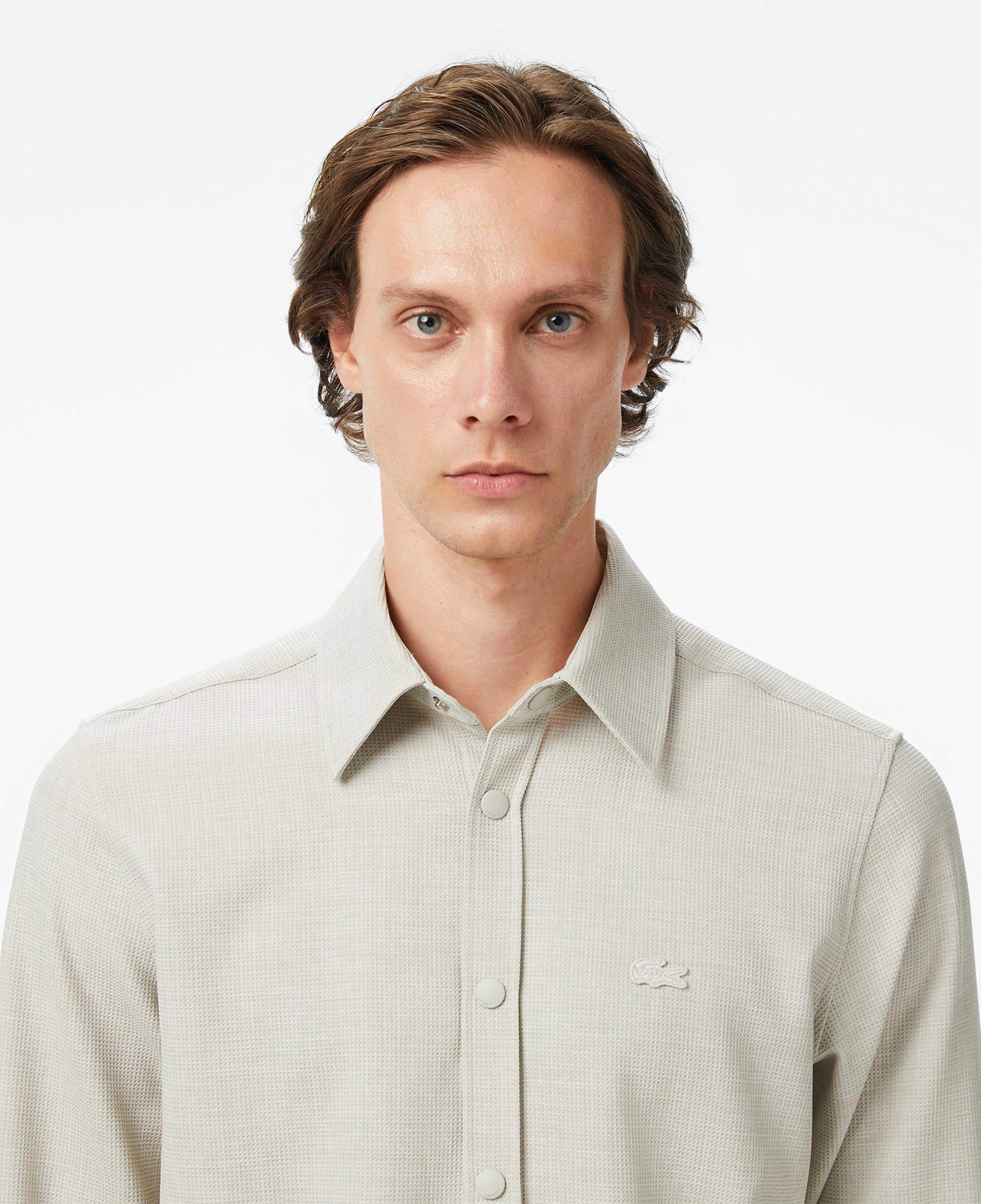 Lacoste Erkek Relaxed Fit Bej Gömlek