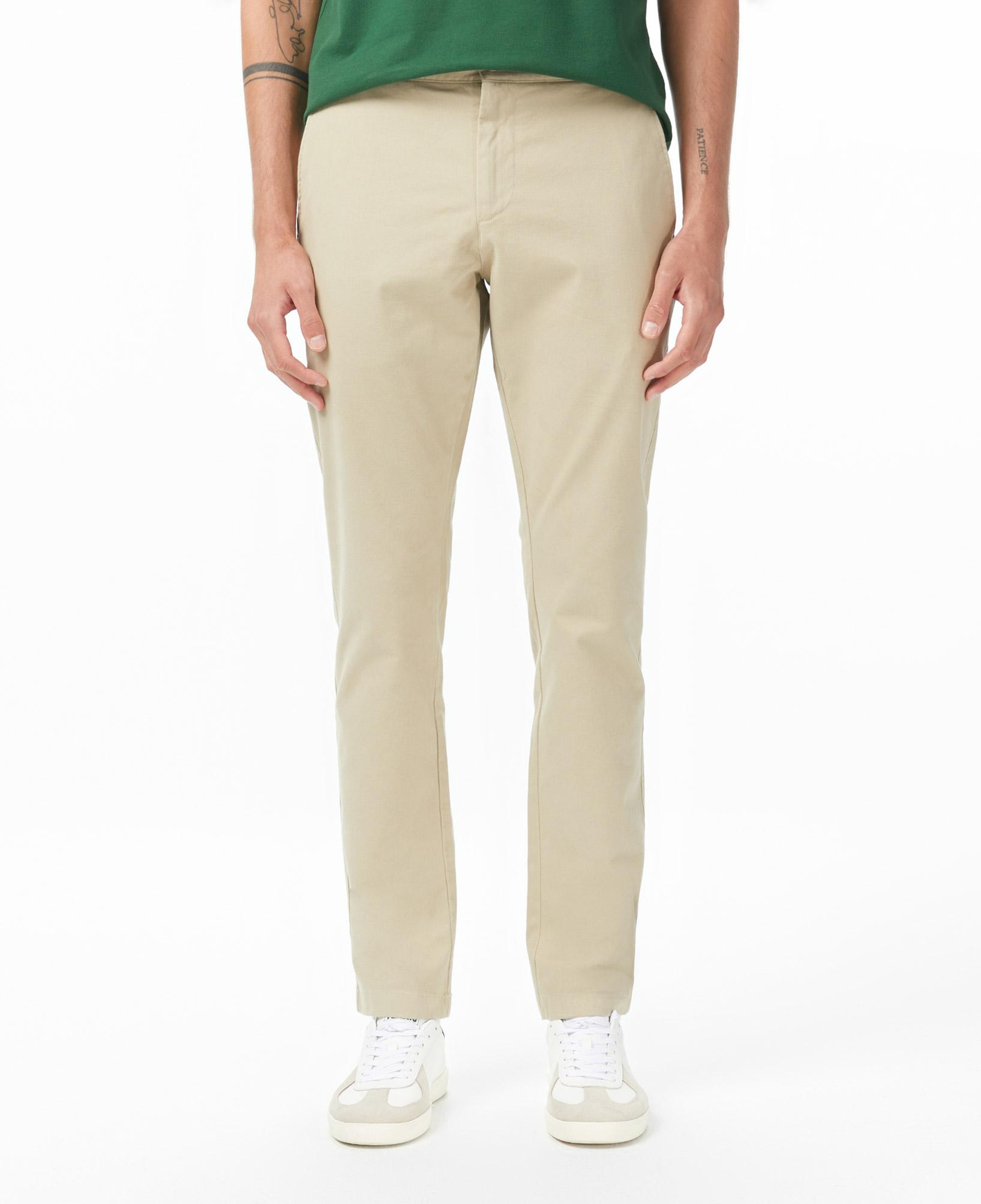 Lacoste Erkek Slim Fit Kahverengi Chino Modal Karışımlı Pantolon