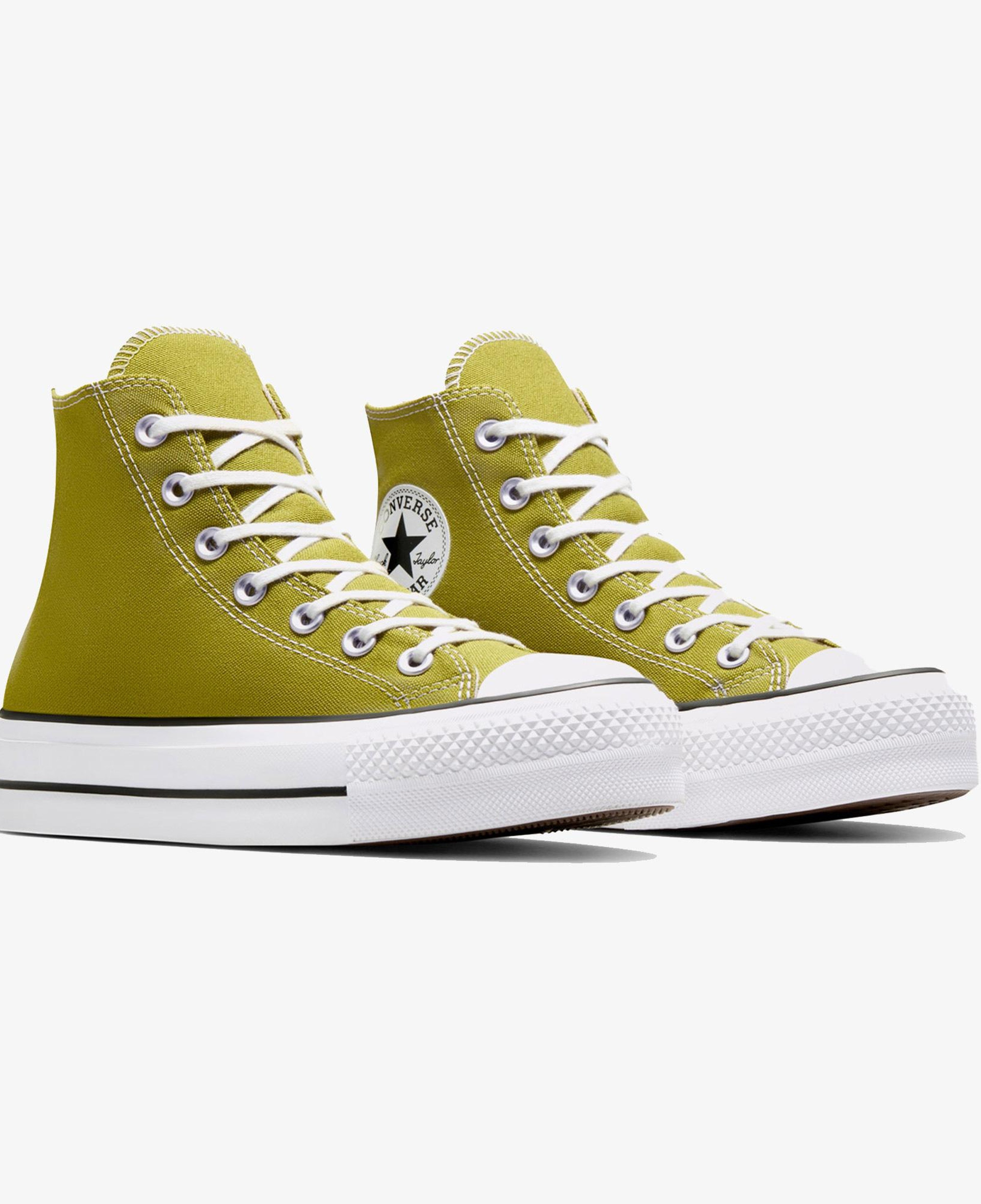 Converse Chuck Taylor All Star Lift Unisex Sarı Platform Sneaker
