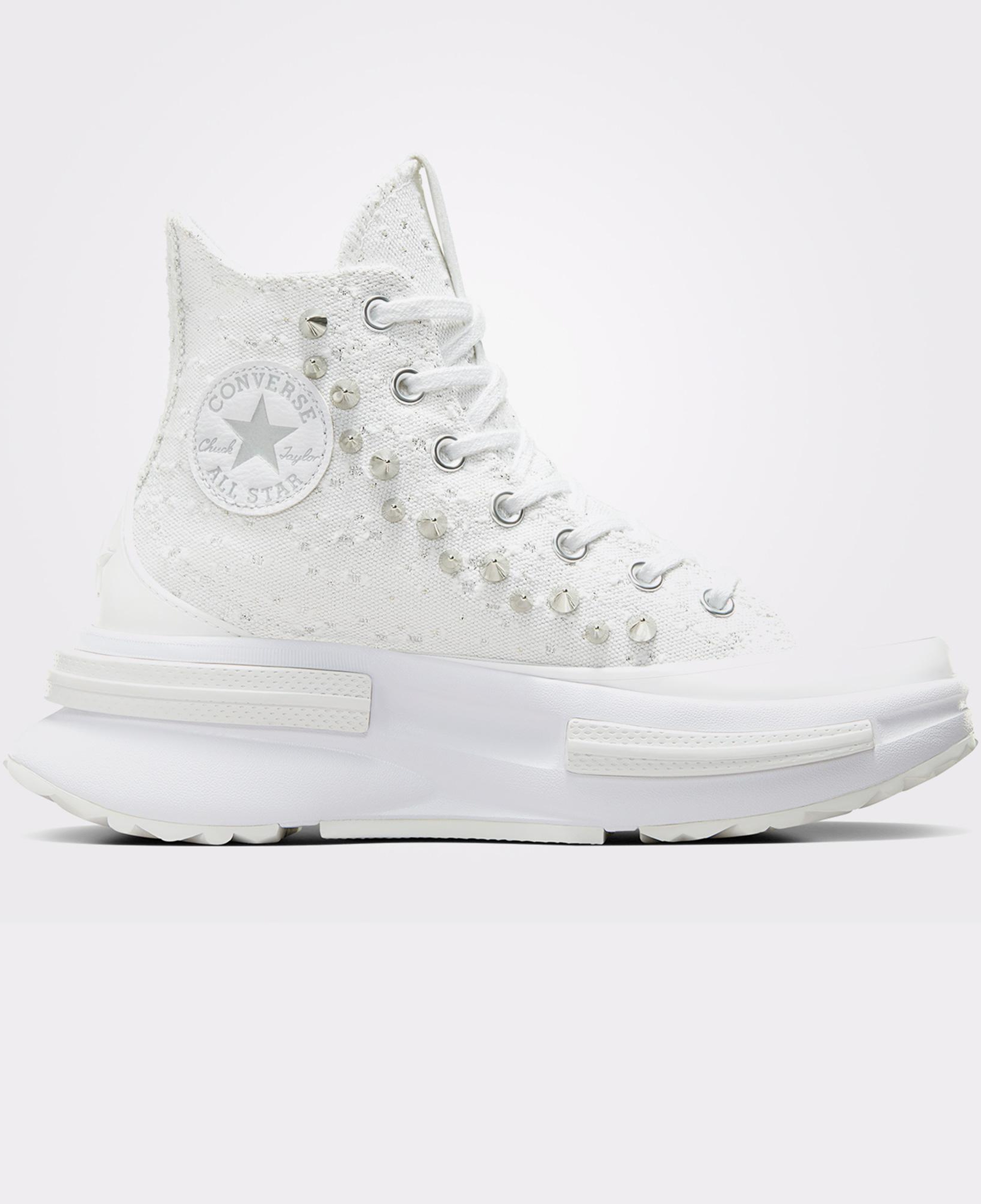 Converse Run Star Legacy CX Platform Studded Kadın Beyaz Sneaker