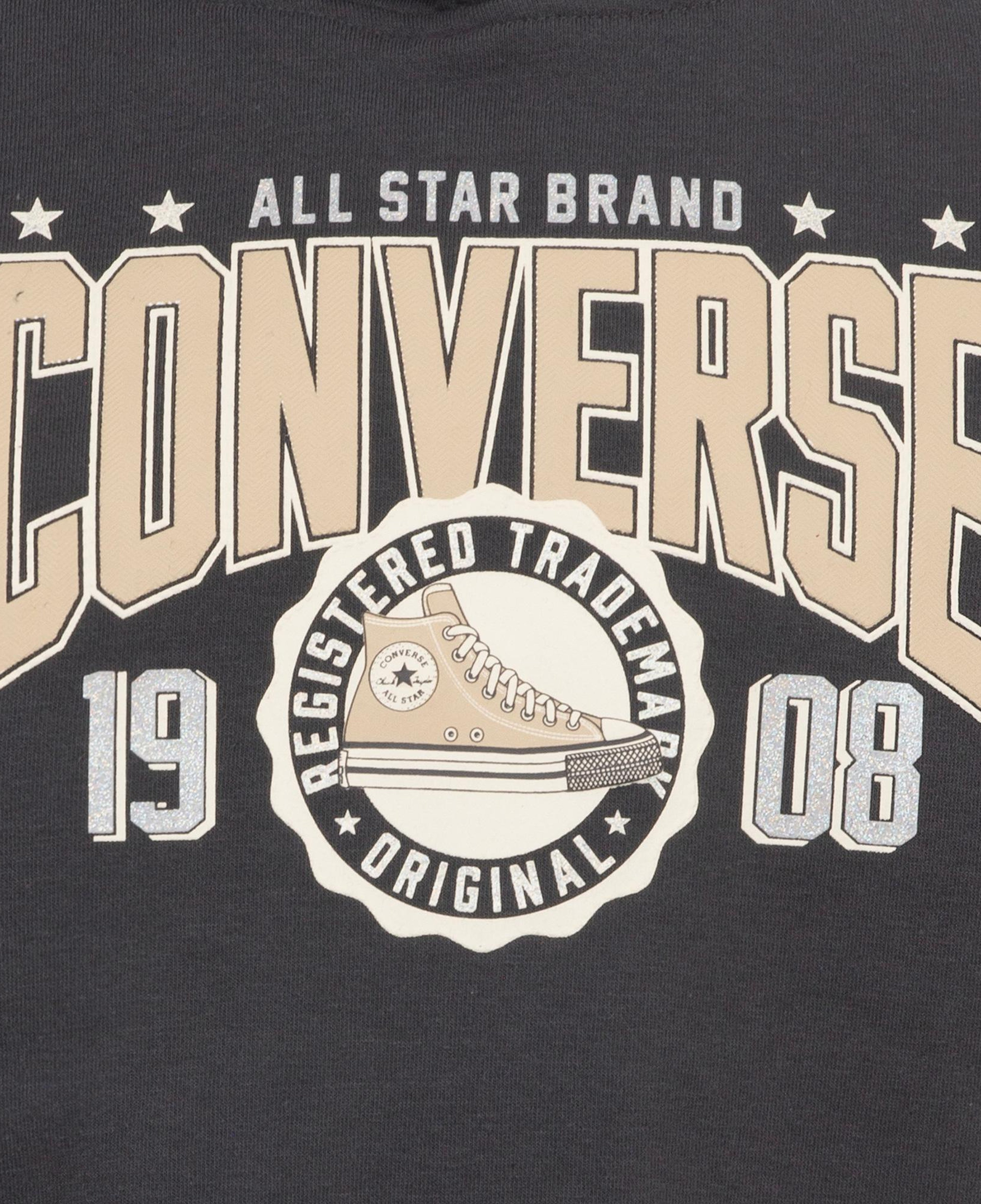 Converse Boxy Çocuk Antrasit Hoodie